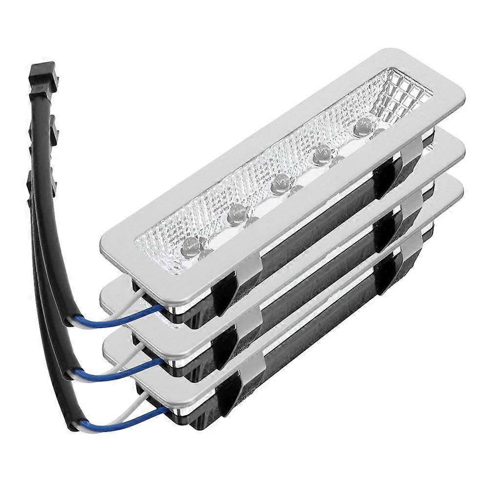 High Brightness Rectangle Cooker Lights for Home Kitchen Versatile Use in Silver Durable 3Pcs