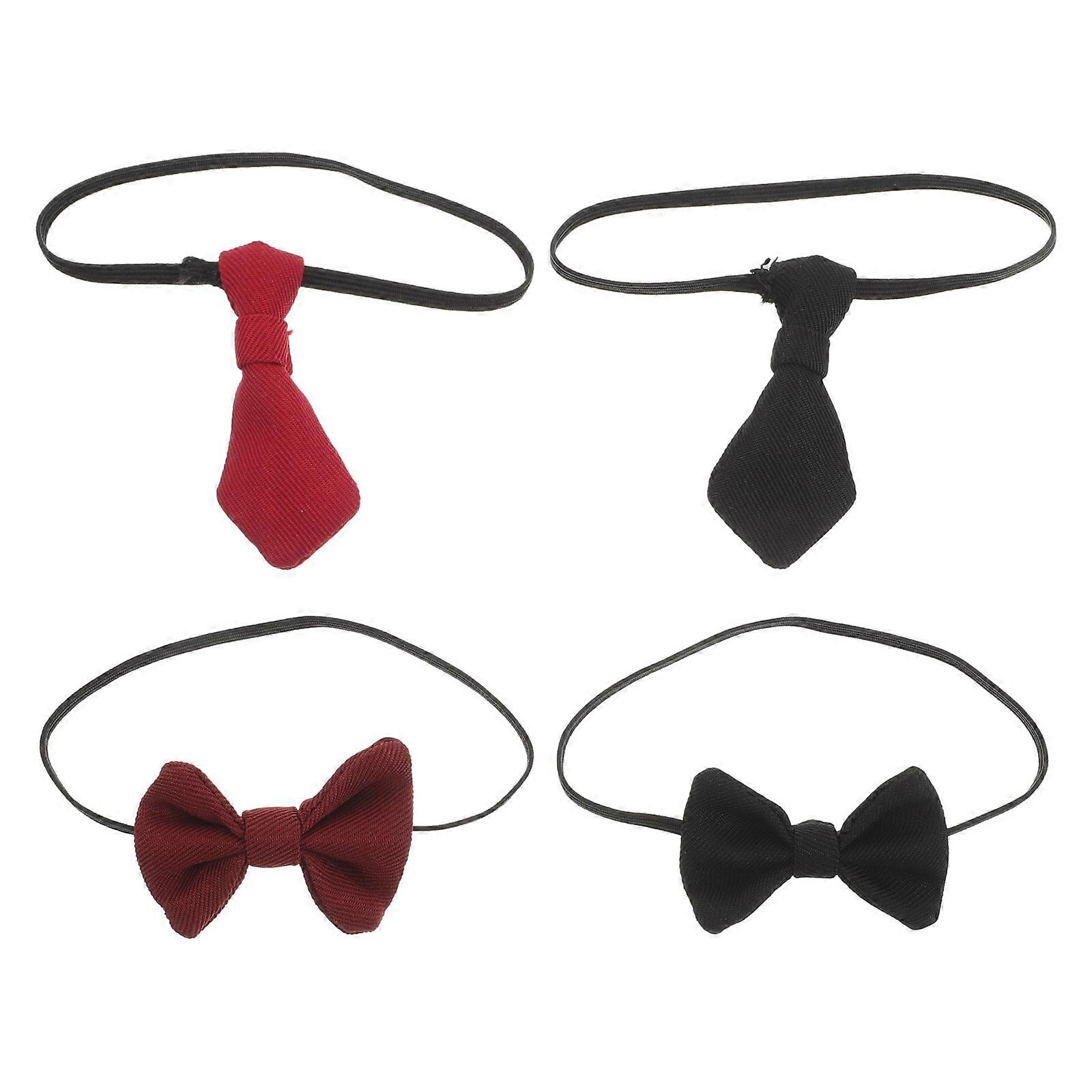 Baby Doll Accessories Mini Bowties for Dolls Featuring 4Pcs Pack