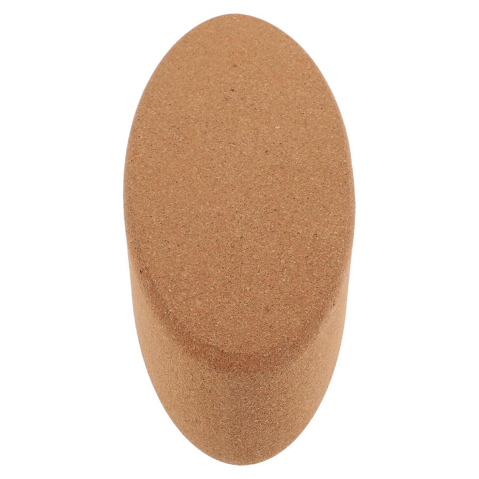 Oval Cork Yoga Block for Balance and Workout Support