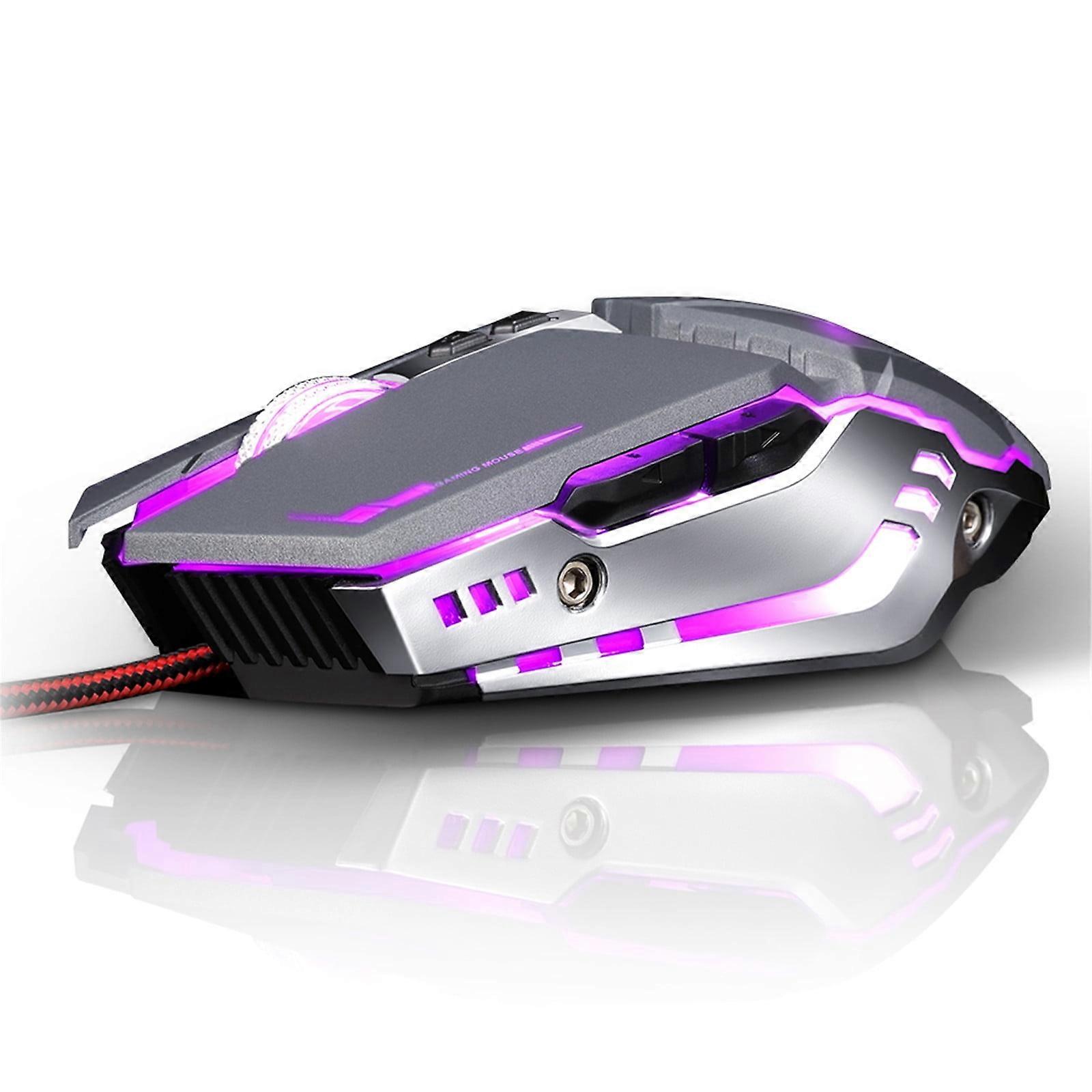 Kiplyki Wolf Wired Mouse Mechanical Game Computer Electronic Racing Horse Macro Programming