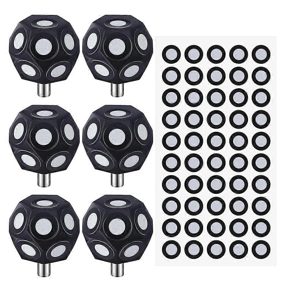 6 Pcs Multi-Angle Marker Set 100 Point 3D Scanner Markers Dot Stickers Scanning Spray-Scanner Turntable 3mm Dot