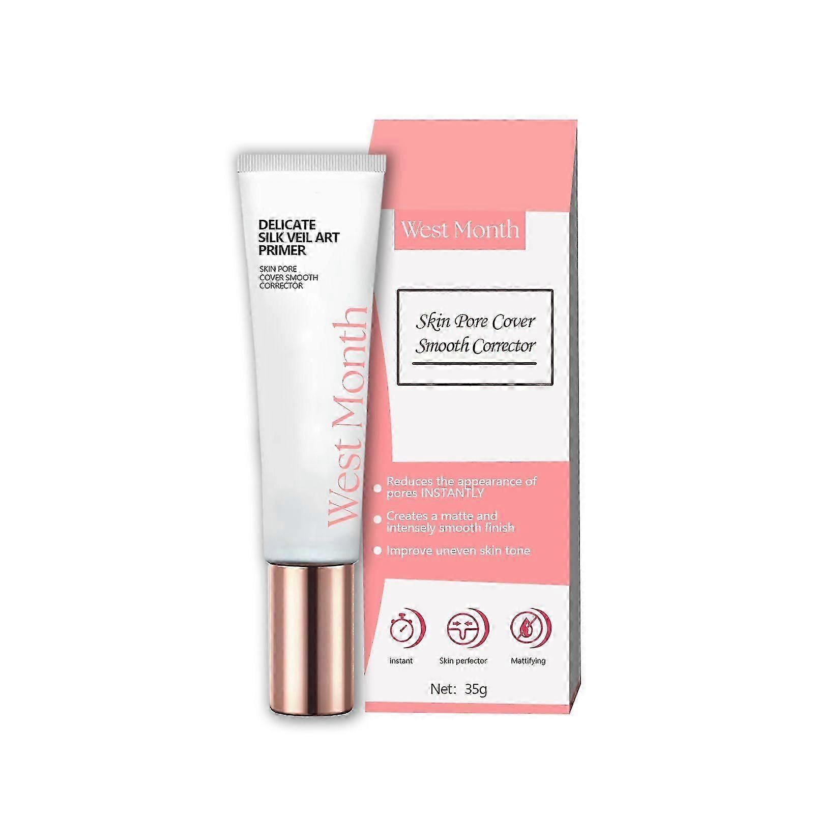 Invisible Pore Primer, A Natural Lightweight, Brightening And Moisturizing Concealer Isolation Cream