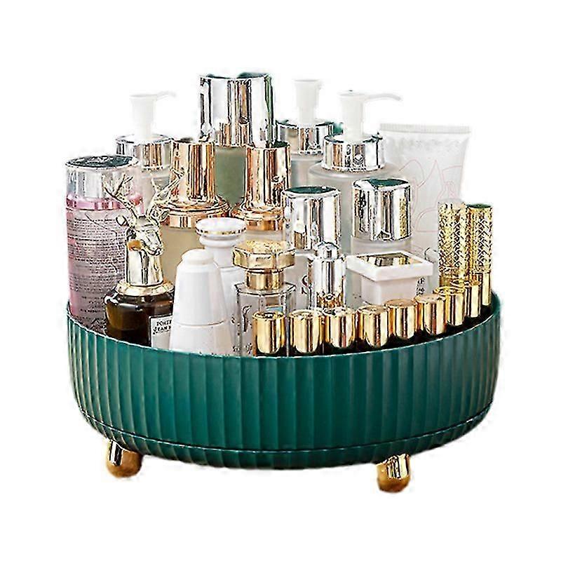 home cosmetic storage box with rotatable design