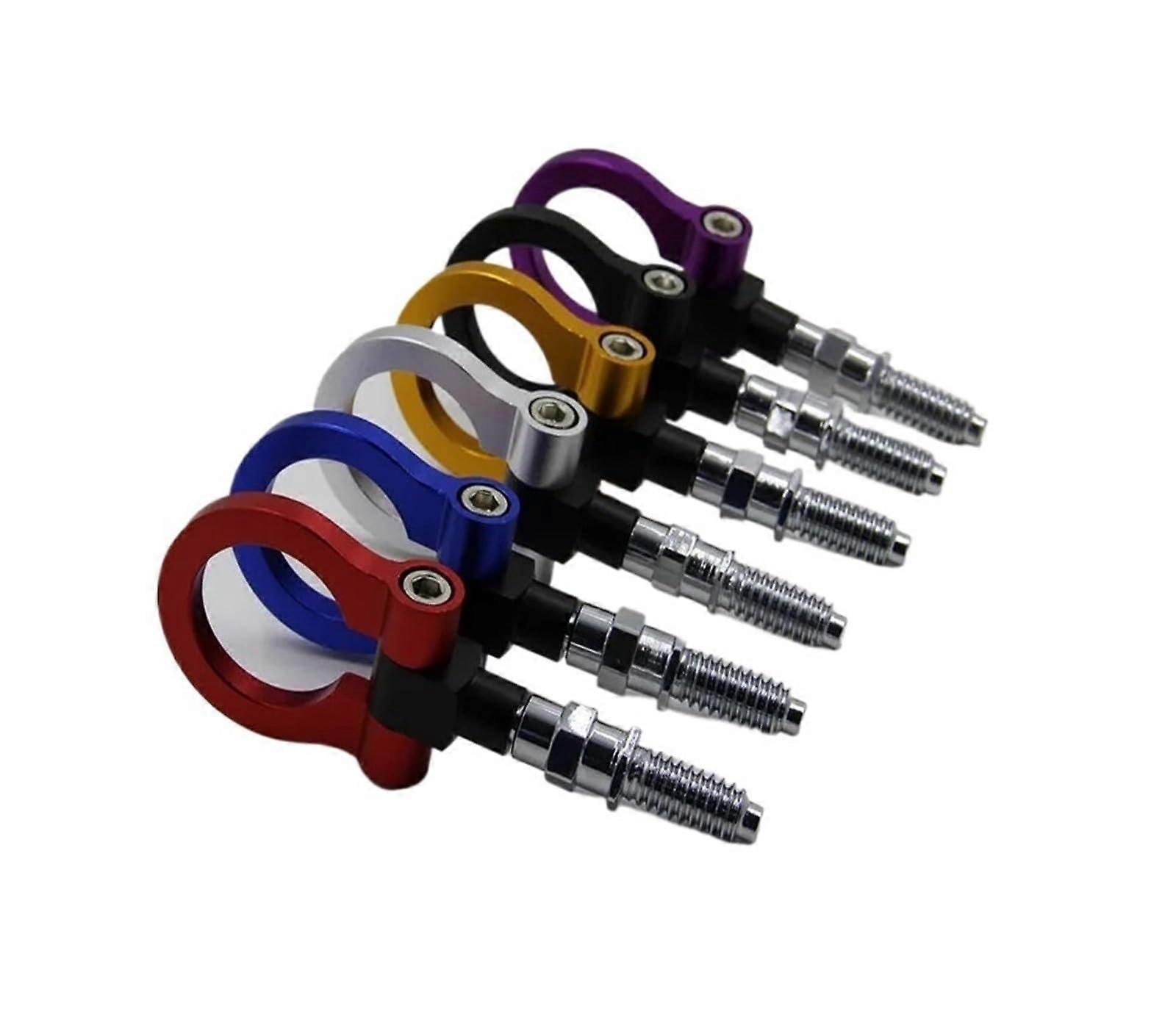 Universal Front Towing Hook Heavy Duty Trailer Ring for OffRoad Vehicle Modification Silver