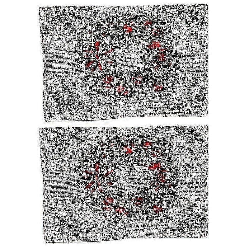 2pcs Christmas Place Mat