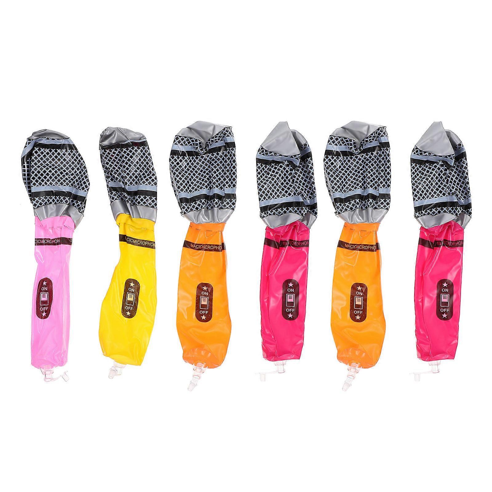 Adorable Microphone Toy Inflatable Microphones for Playing 18Pcs Bundle