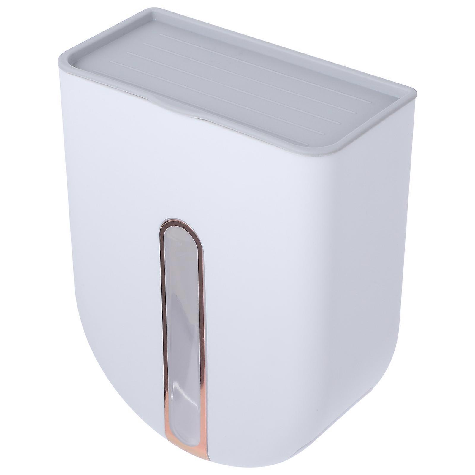 Plastic Wrap Storage Box for Kitchen Wall Mounted Bag Organizer 4Pcs