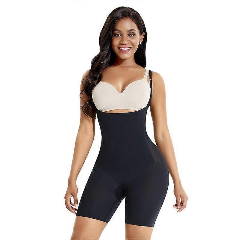 FeelinGirl Open Bust Tummy Control Shapewear U Neck Elastic Leg with Seamless Design for Body Slimming and Comfort