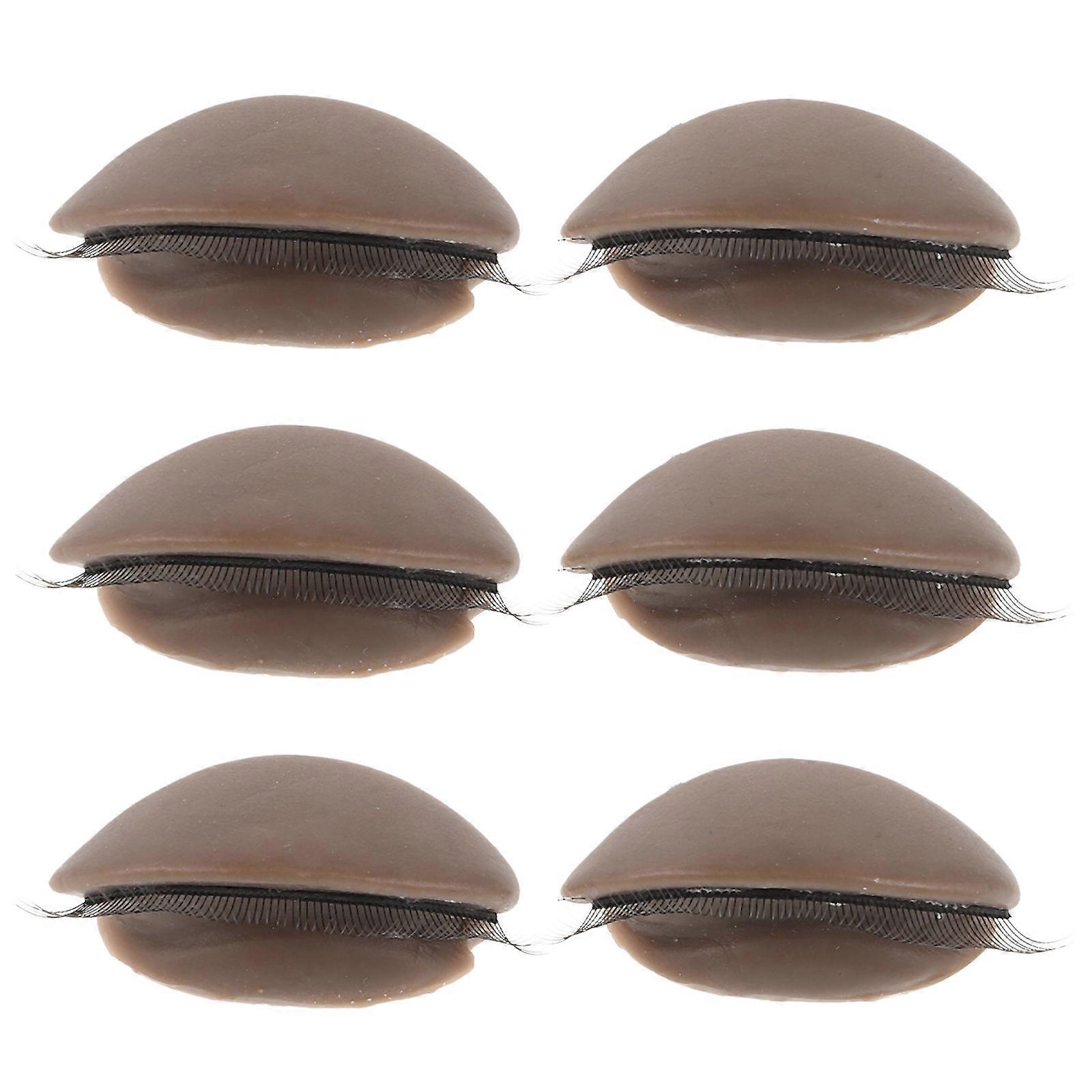 Eyelid for Eyelash Extension Practice Removable 6Pcs Realistic Eyelid Mannequin