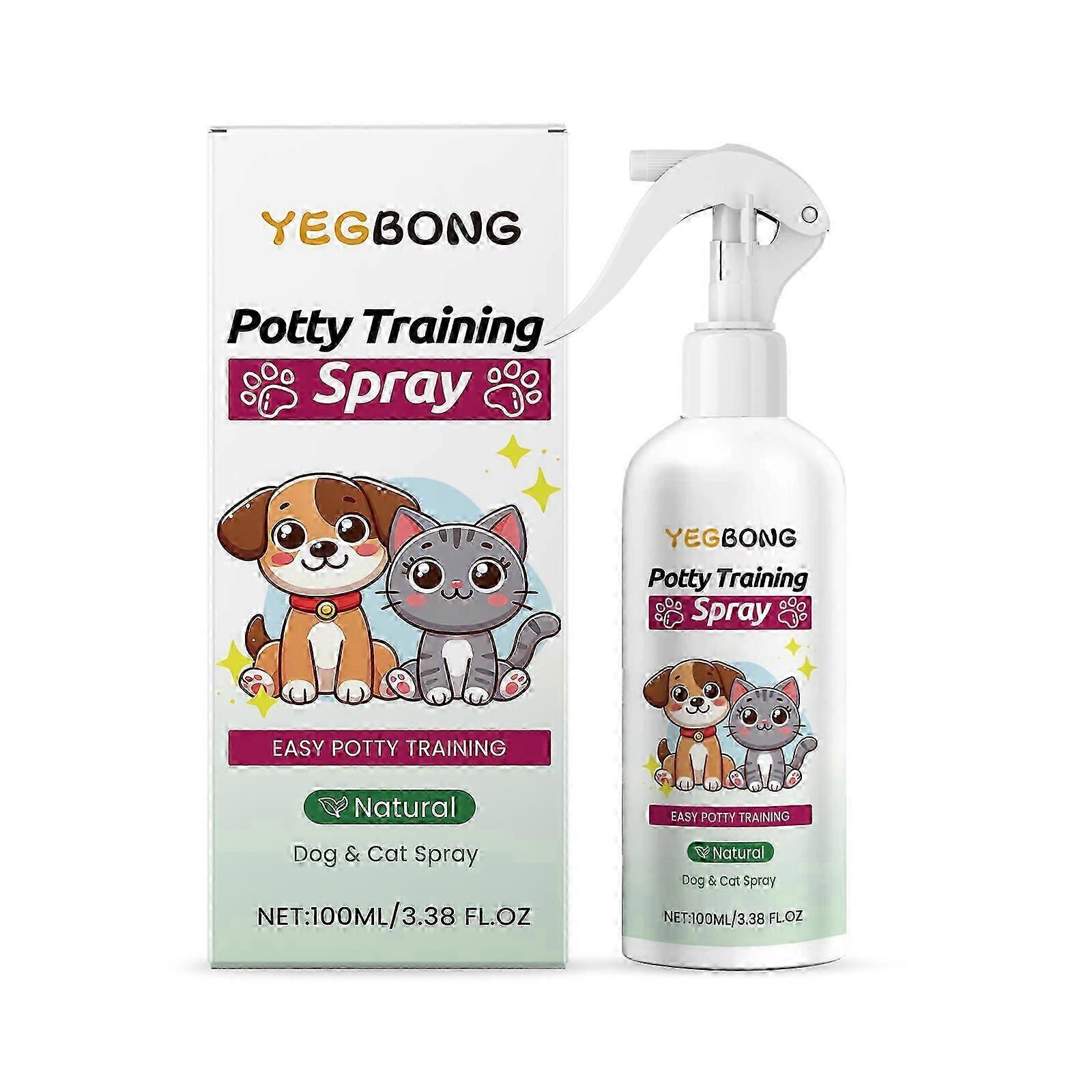 Pet Potty Training Spray for Cats & Dogs - Easy, Safe, Effective Toilet Training Solution