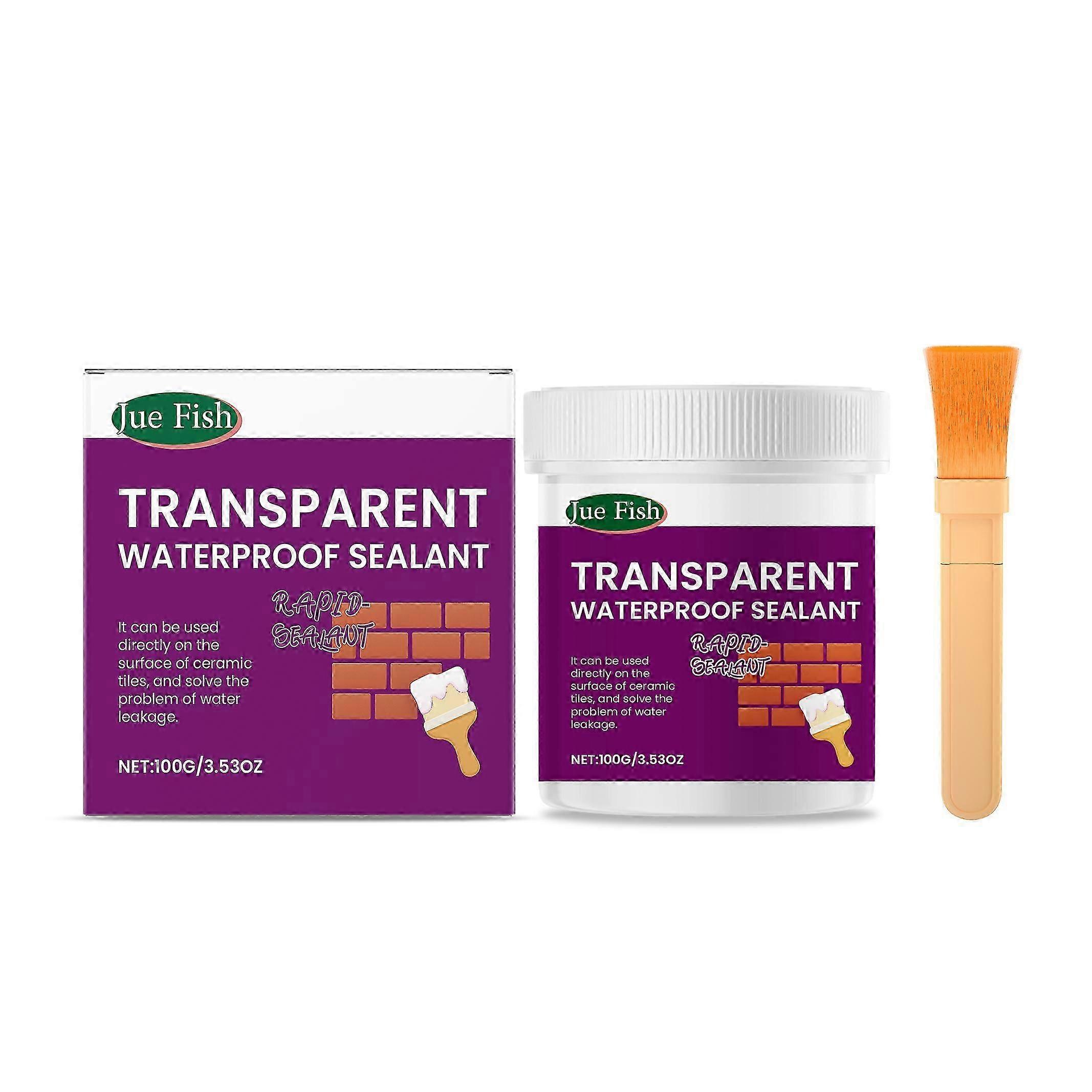 Transparent Waterproof Sealant for Leak Prevention & Repair - Easy, Durable, Versatile