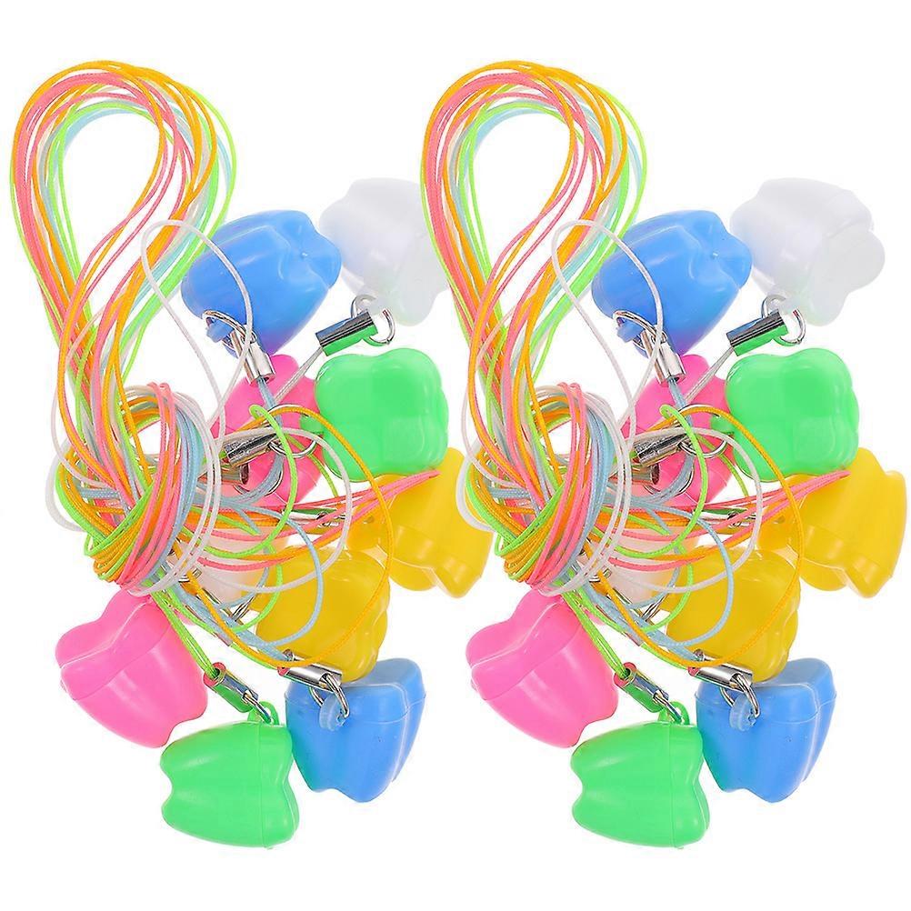 Baby Tooth Cases Assorted Color Lost Teeth Storage Box for 90Pcs