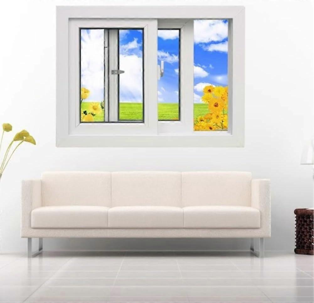 Energy Efficient Basement Slider Window with Screen, Aluminum Frame, White, Multiple Sizes