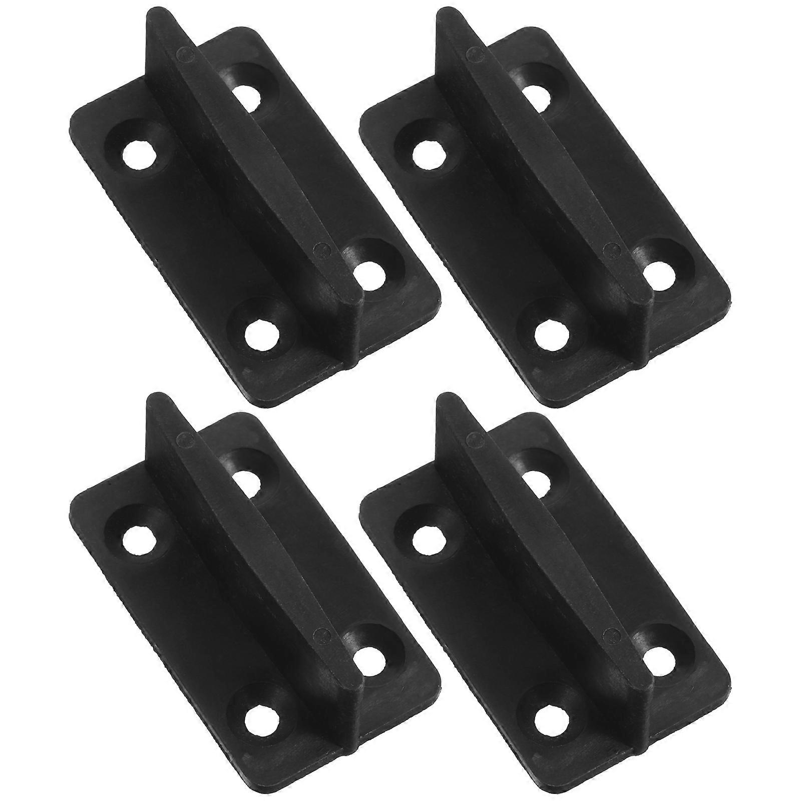 Sliding Barn Door Floor Guide Plastic for Door 4Pcs Durable Bracket Hardware