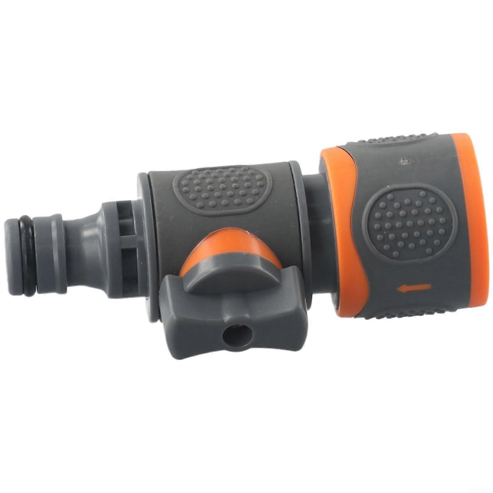 Garden Hose Shut Off Valve with Quick InLine Connector for Easy Water Flow Control
