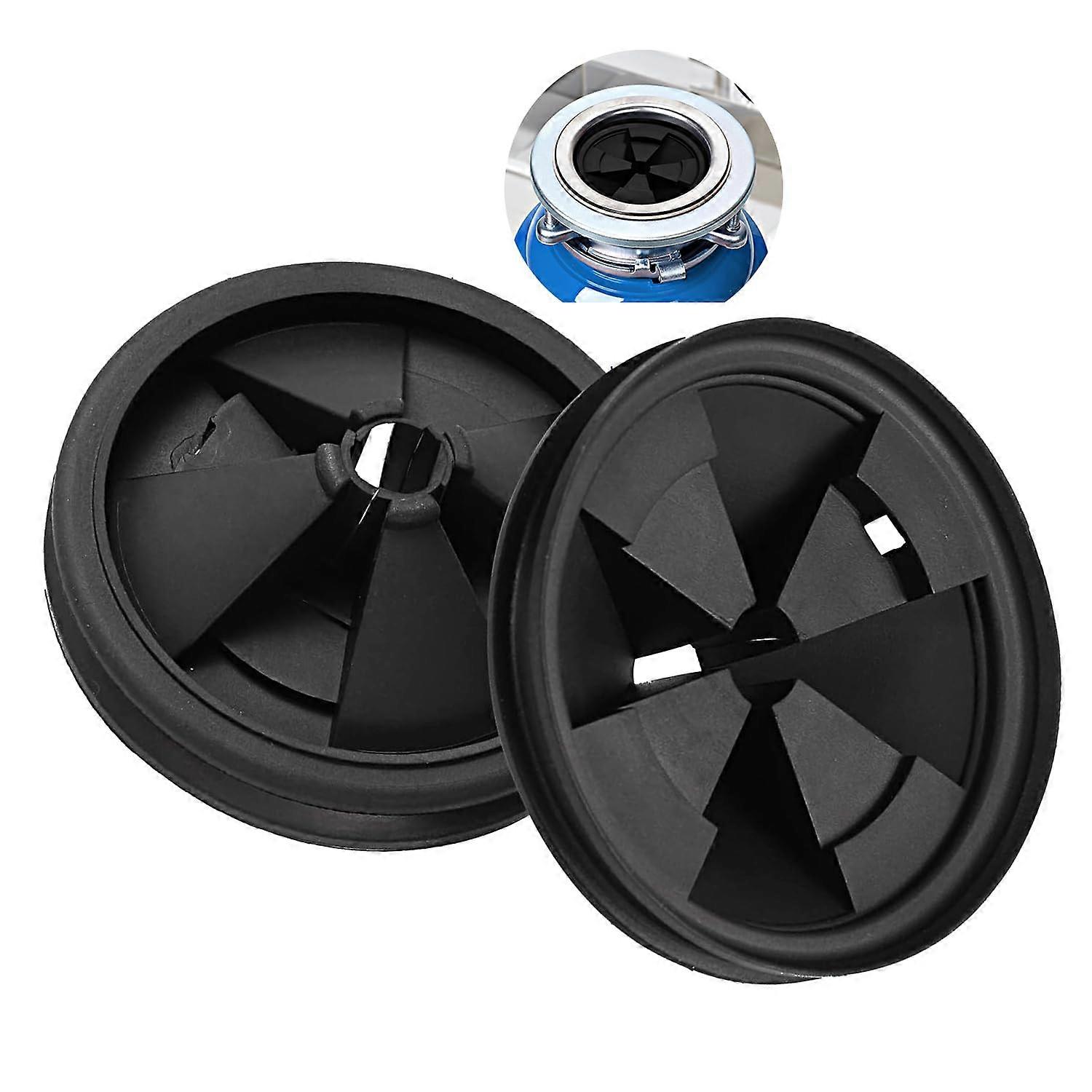 2 Pack 33/8 Inch Garbage Disposal Splash Guard, Silicone Sink Baffle Replacement for InSinkErator Evolution and Moen Models