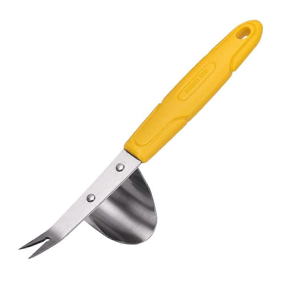 Garden Weeding Tool Stainless Steel Weeding Fork with Ergonomic Grip for Deep Root Removal Ref: 9855