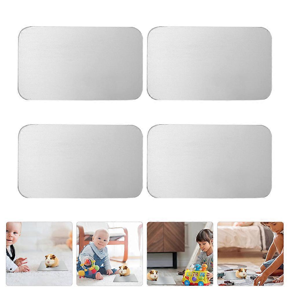 Hamster Cooling Cushion Aluminum Mat for Pets 4Pcs Summer Cooling