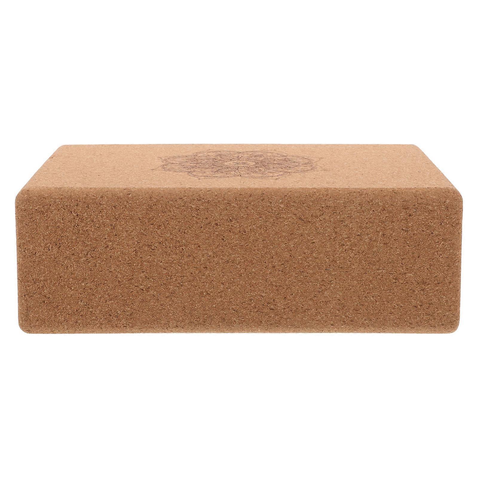 Rectangular Yoga Brick Training Equipment For Yoga Practice Light Brown 3Pcs Safe Material For Abdominal Training