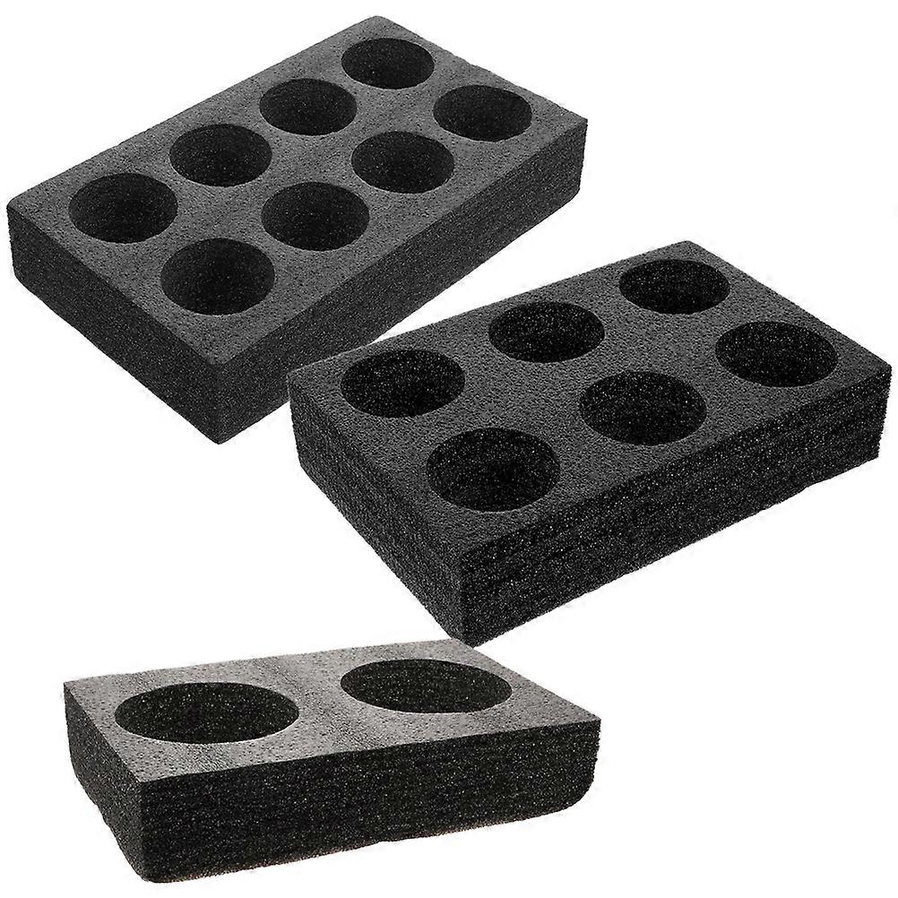 Milk Tea Cup Holder 3Pcs Multi-Hole Cup Tray for Beverage Carrying