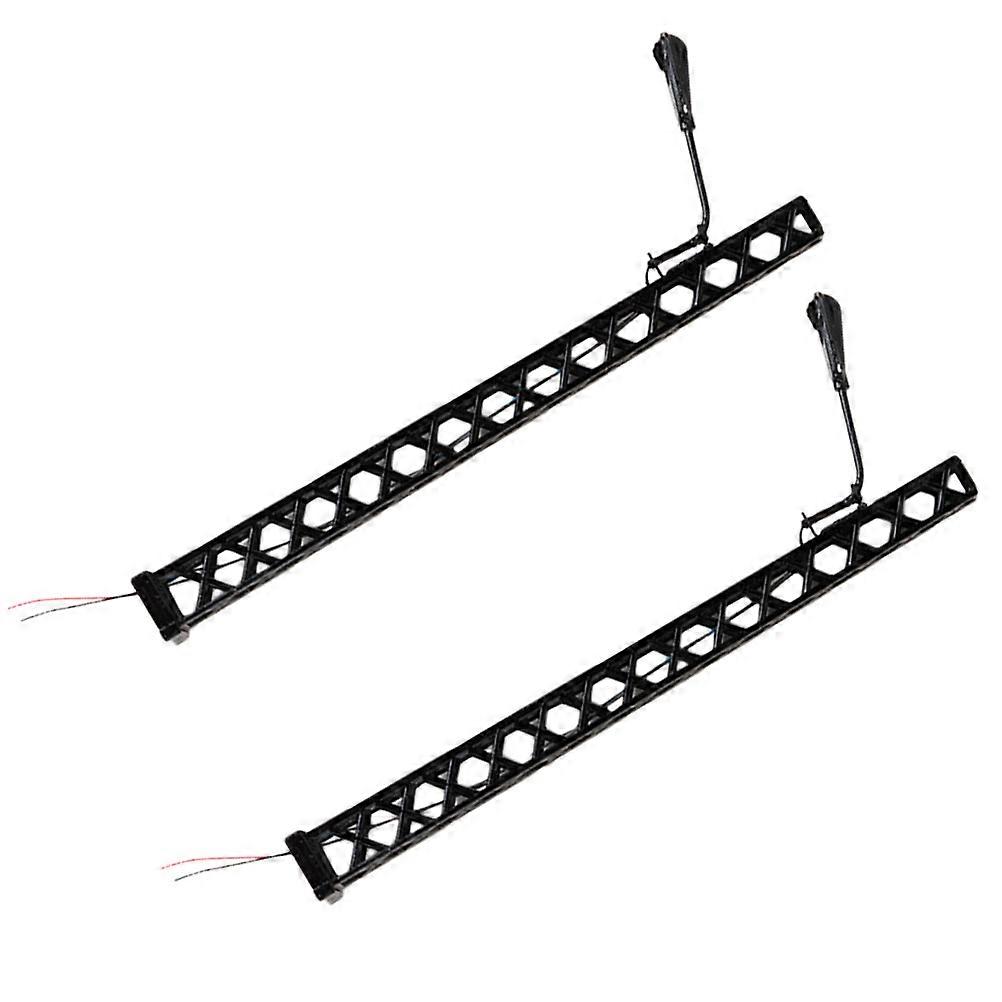 Miniature Train Lamp Model for Decoration 2Pcs Railroad Light Plastic