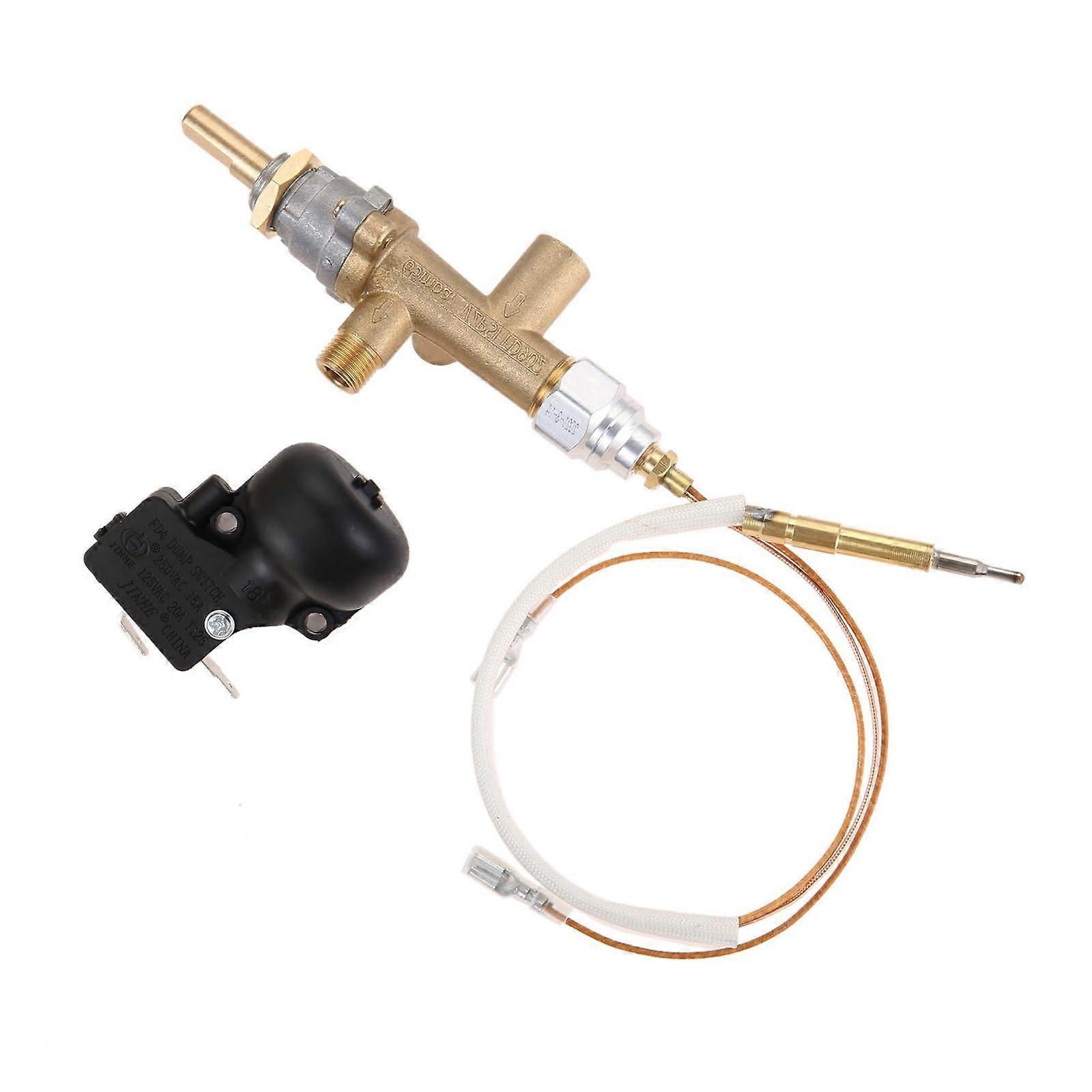 Gas Control Valve with Thermocouple and Knob for Fire Pit, Automatic Shutoff and Flame Control