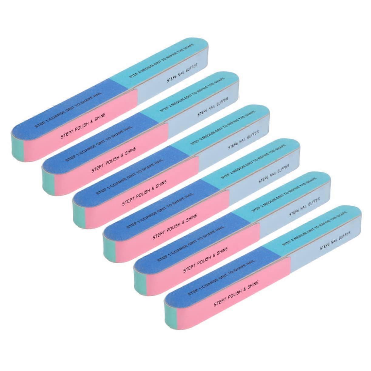 8pcs 7Sided Nail Buffer Block with StepNumbered Grit for Natural and Acrylic Nails