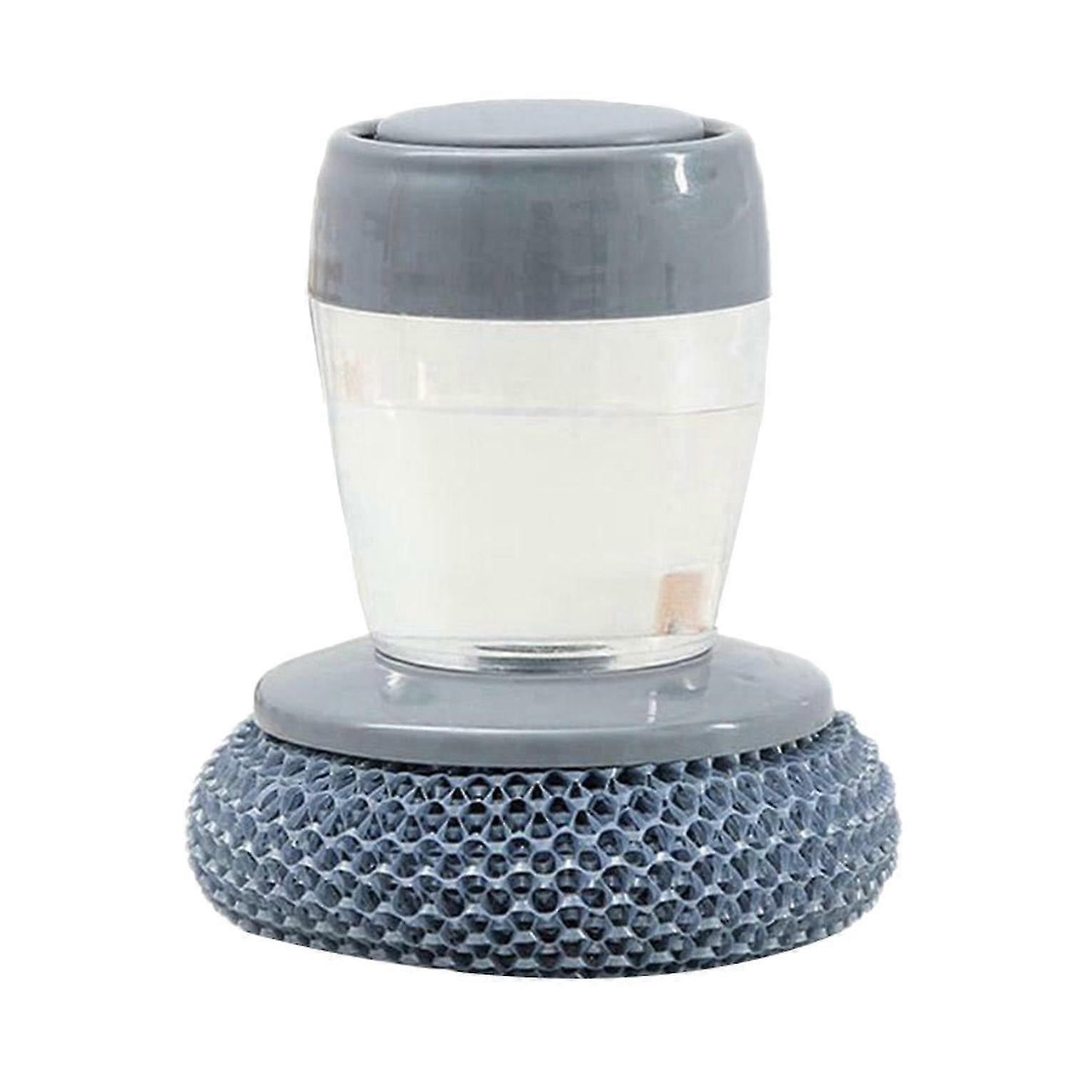 Cleaning Brush Rust-resistant with Storage Tank Plastic Practical Dish Washing Brush for Pots