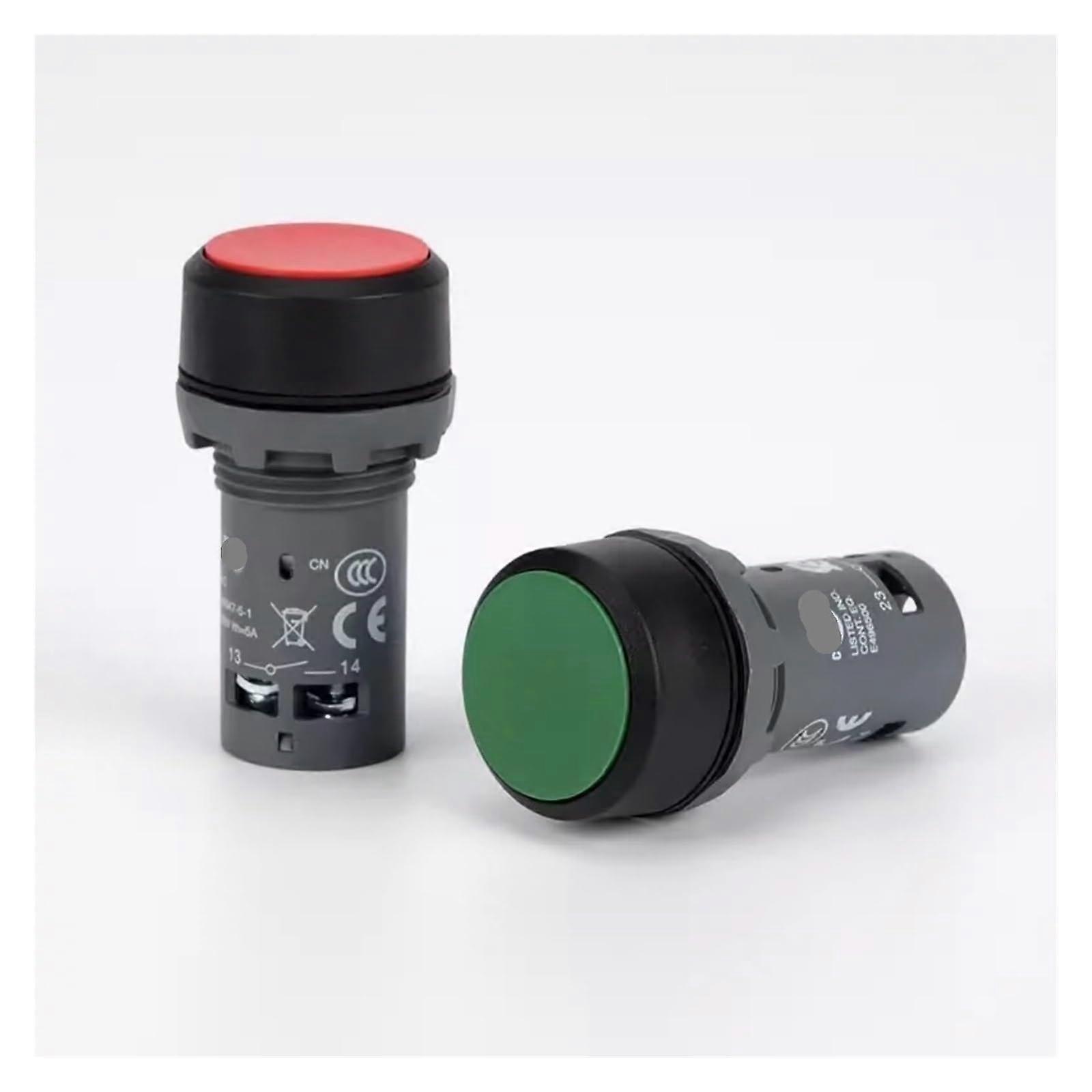CP110R02 Red Self Locking Push Button Switch with Quick Reset and Bright Indicator