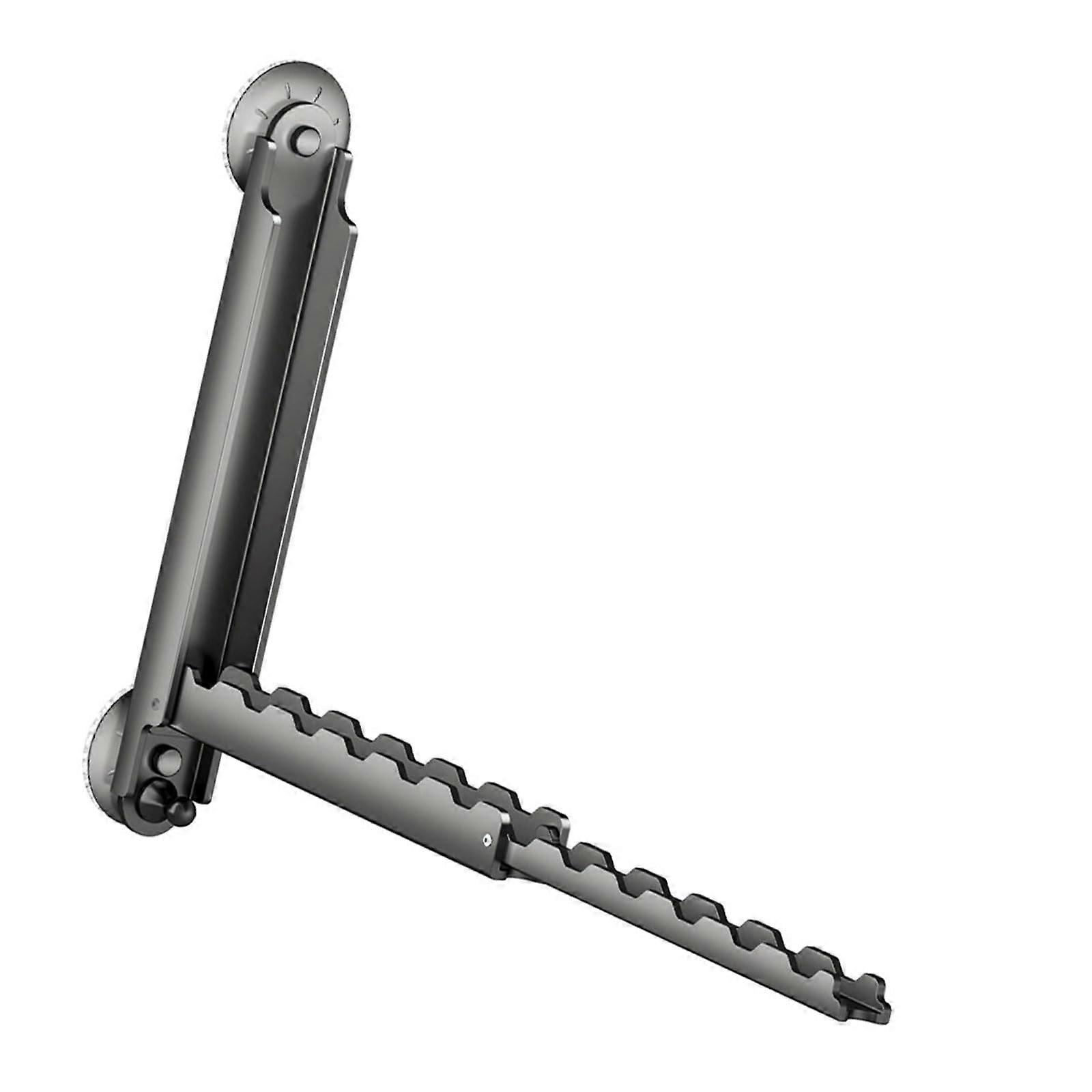 Wall Mounted Foldable Clothes Drying Rack Space Saving Indoor Balcony Laundry Organizer