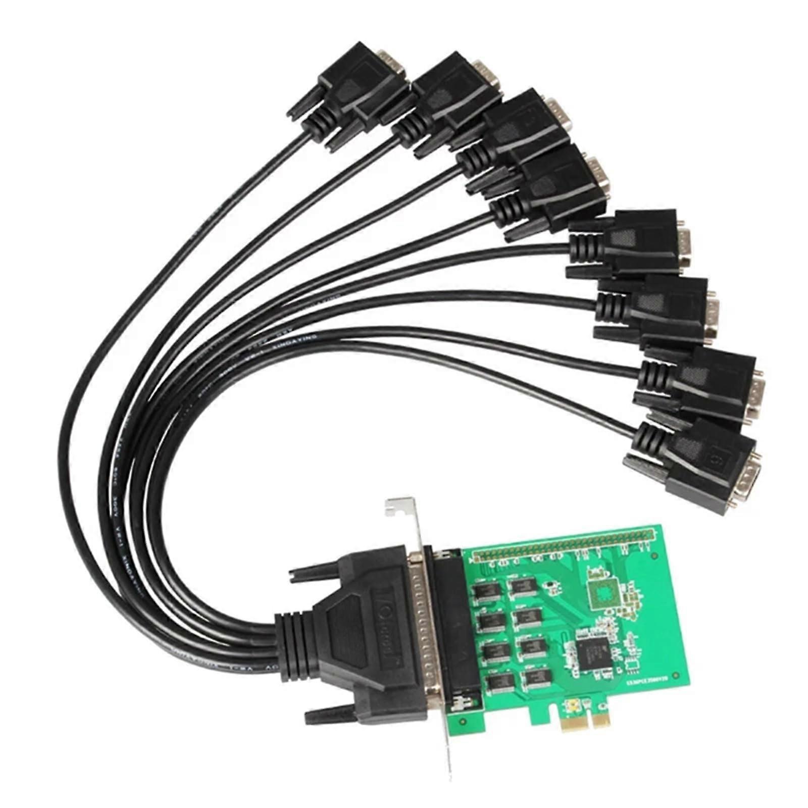PCI to 8 Port RS232 Serial Card Speed Data Transfer MultiDevice Connectivity Stable Performance