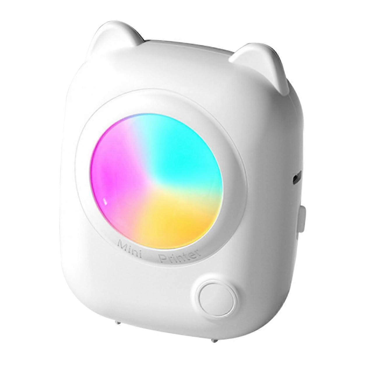 Portable Thermal Printer with Inkless Resolution Printing, Wireless Mini Sticker Maker for Study Notes