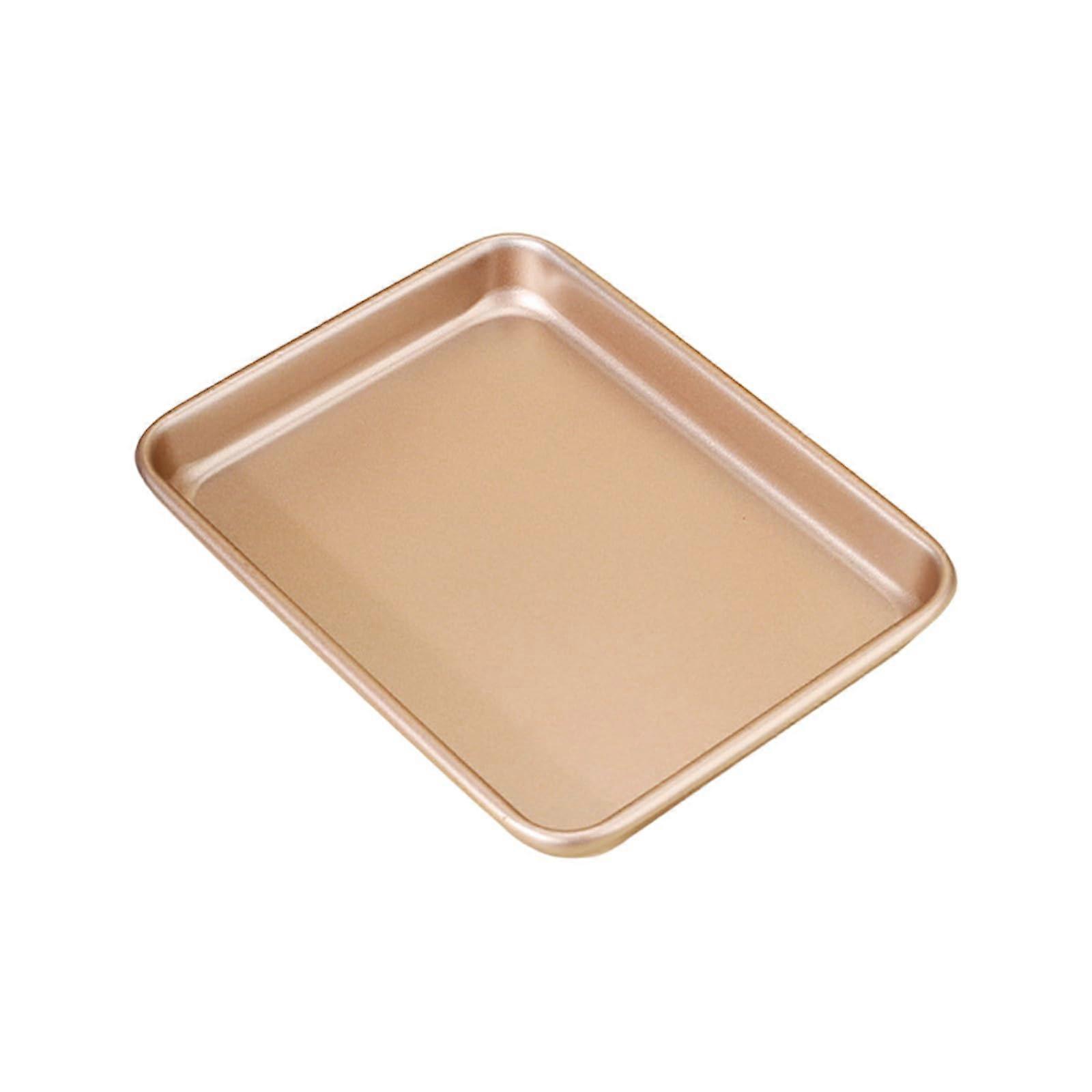 Rectangular Baking Pan Carbon Steel Nonstick Cookie Sheet with Safe Rolled Edges for Even Heating