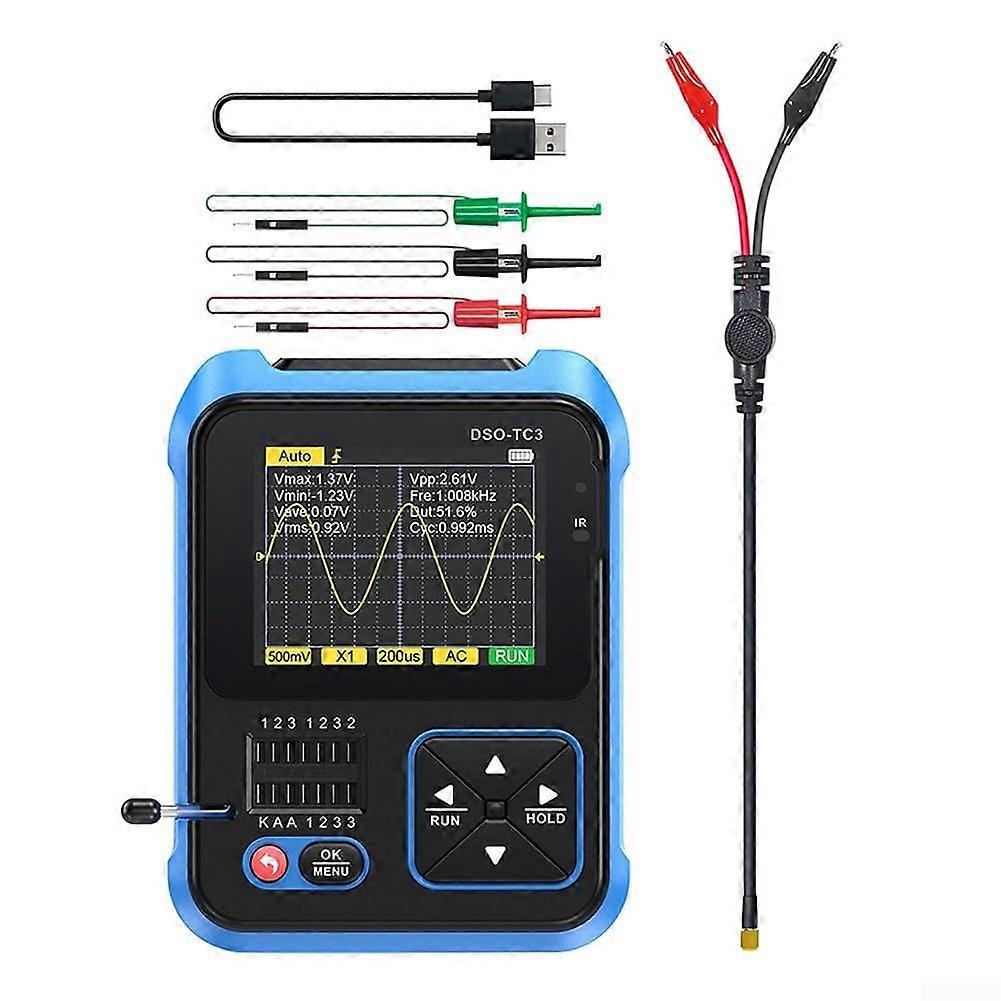 Digital Oscilloscope 3 in 1 Multifunction Tester with Builtin Signal Generator for Electronics
