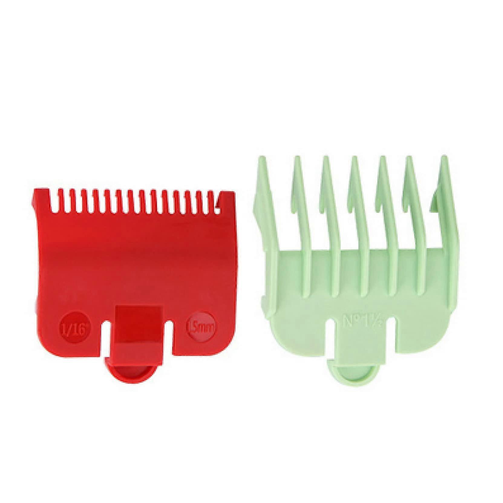 2 Pcs Universal Replacement Hair Clipper Guide Comb Set, Dual Color Clipper Guard Attachments