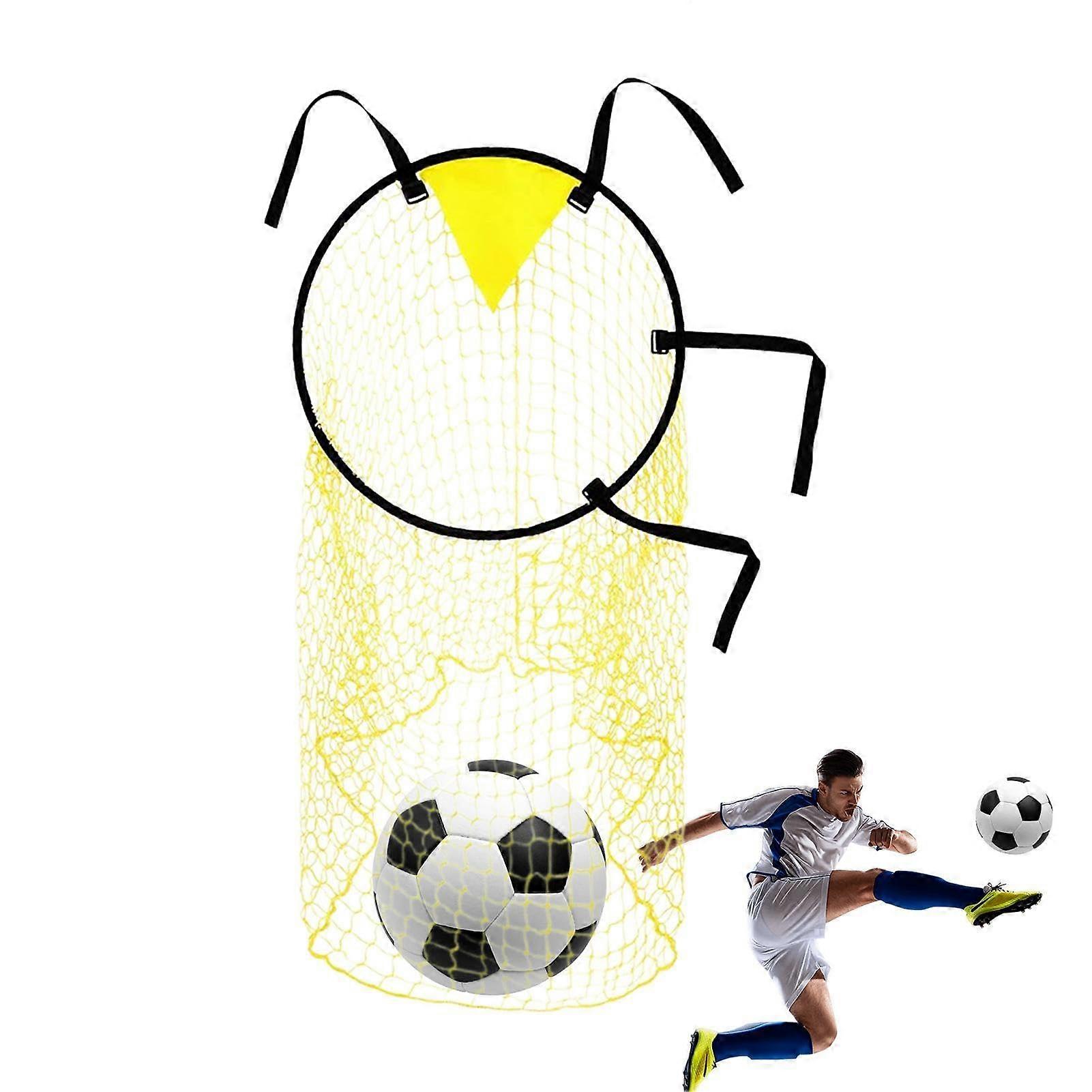 Football Training Net for Precision Kick Practice, Soccer Goal Target Net with Quick Strap Setup