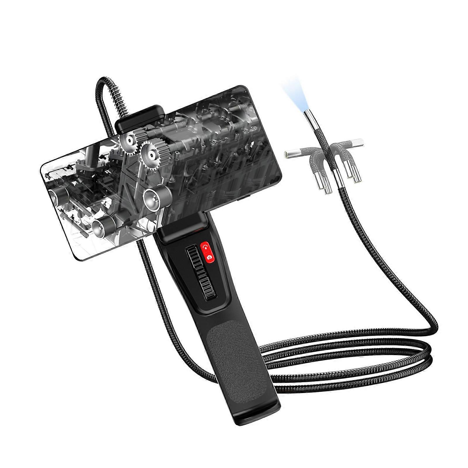 Permanent Borescope For Automotive Engine Diagnosis And Equipment Evaluation 180 Degree Adjustable Camera Multicolor