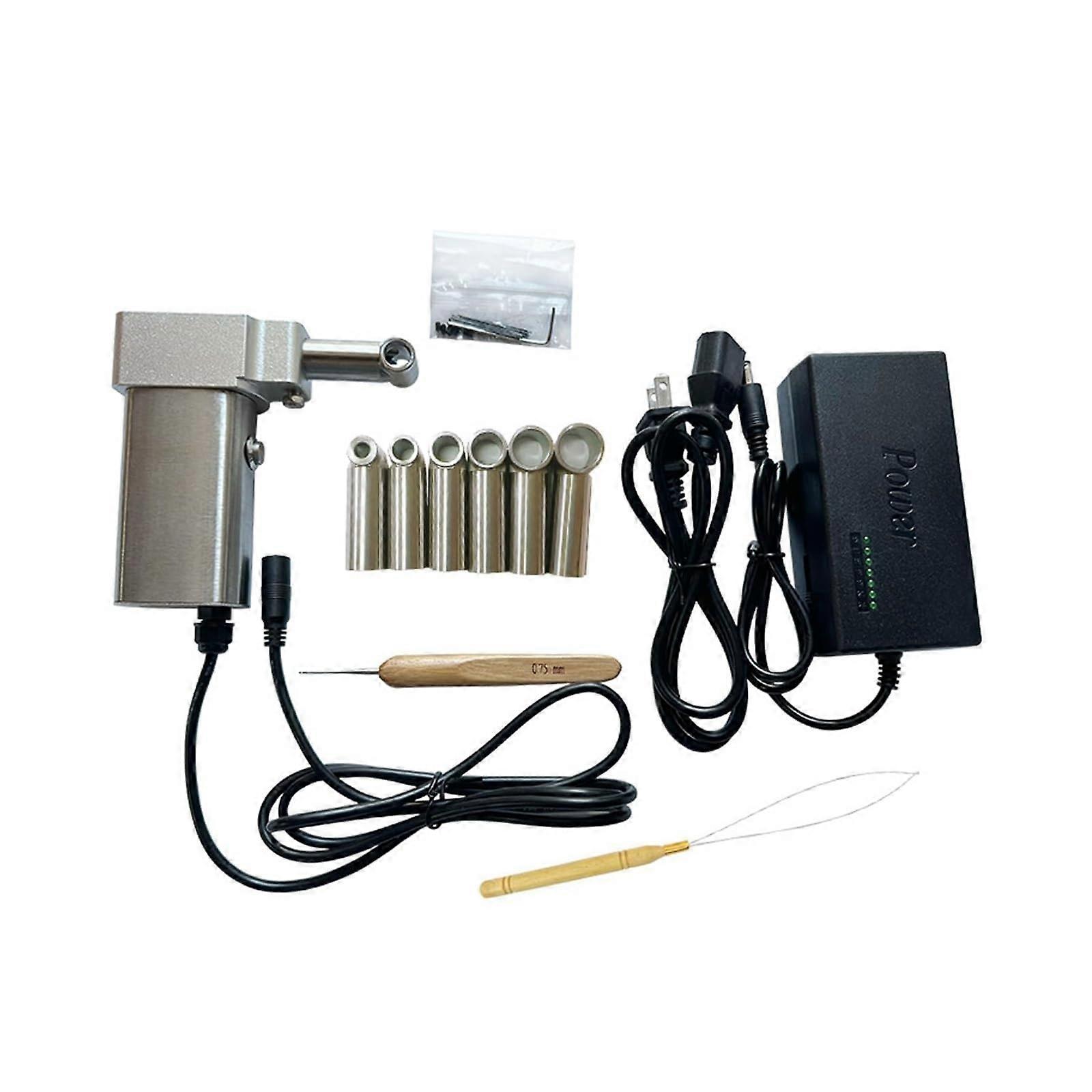 Electric Dreadlock Machine with 6 Heads, Automatic Locs Maker for Quick Easy DIY Hair Styling