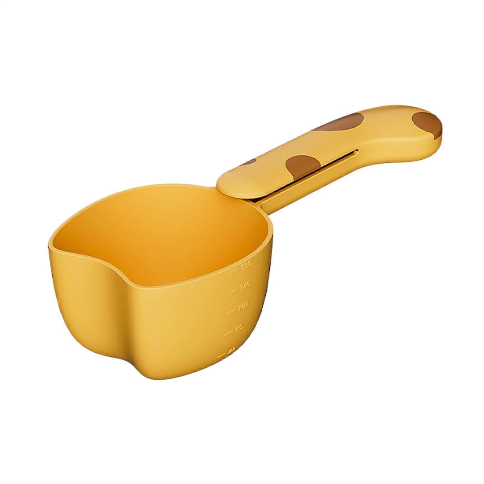 Pet Food Scoop Cat Shaped Measuring Spoon with Precise Portion Control Ergonomic Grip Multicolor