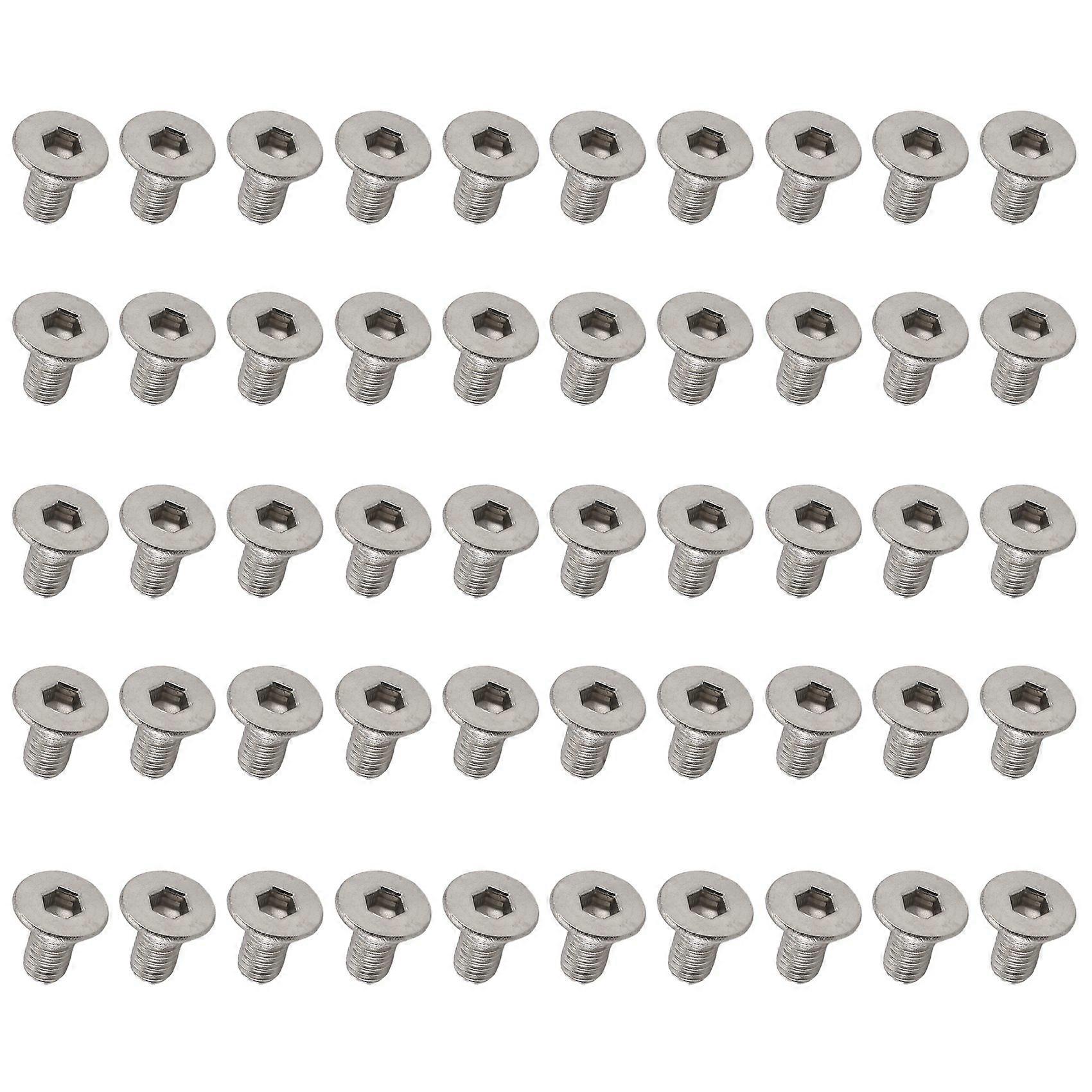 M3 x 6mm Hex Socket Countersunk Flat Head Screw Bolts 50pcs