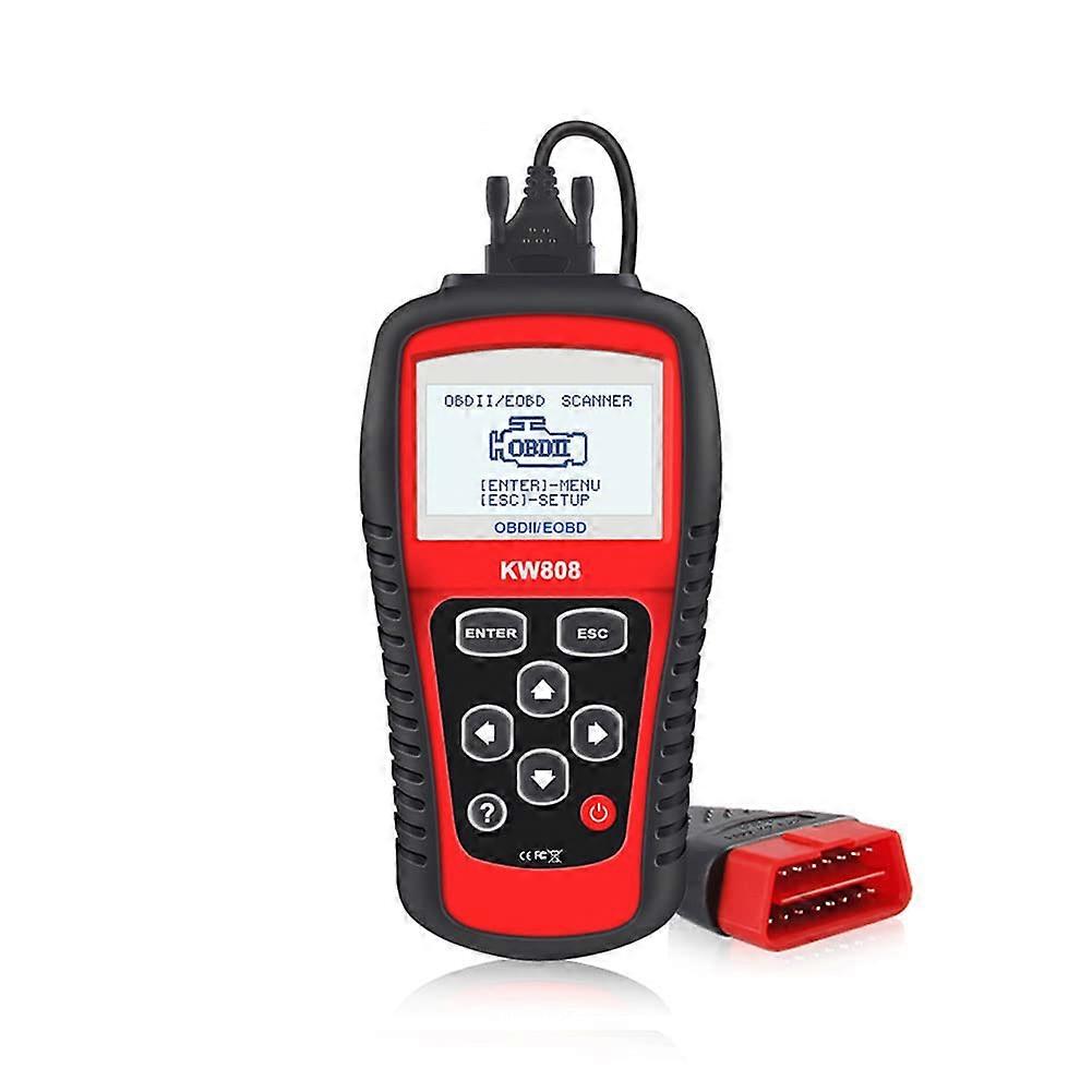 OBDII EOBD Car Code Reader and Auto Scanner Diagnostic Tool for All Vehicle Models, Automotive Detection Decoder
