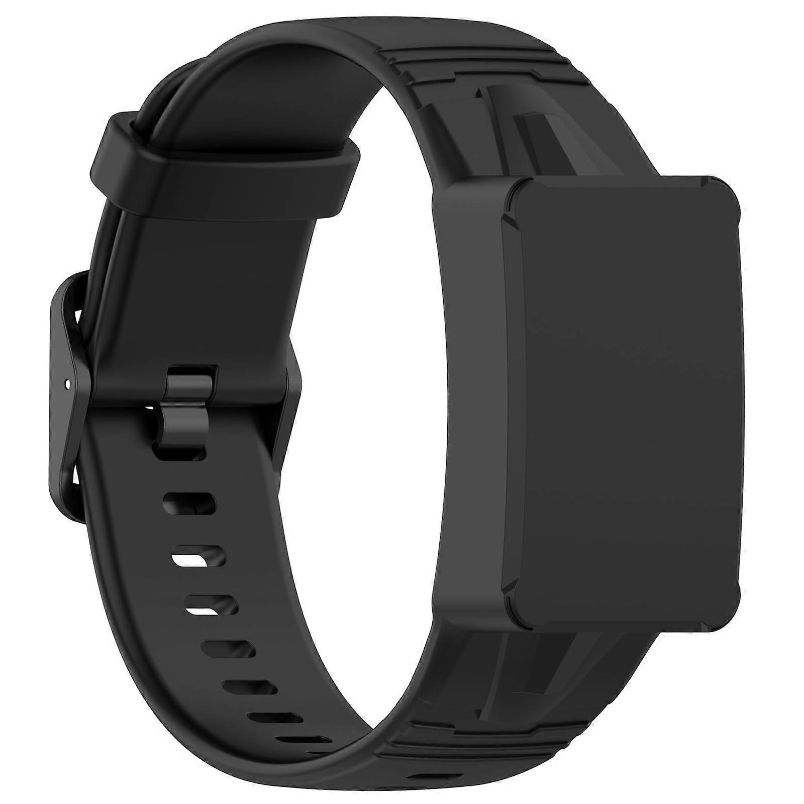 Replacement Band Adjustable Durable Silicone Sport Strap Compatible with WHOOP 4.0 Black