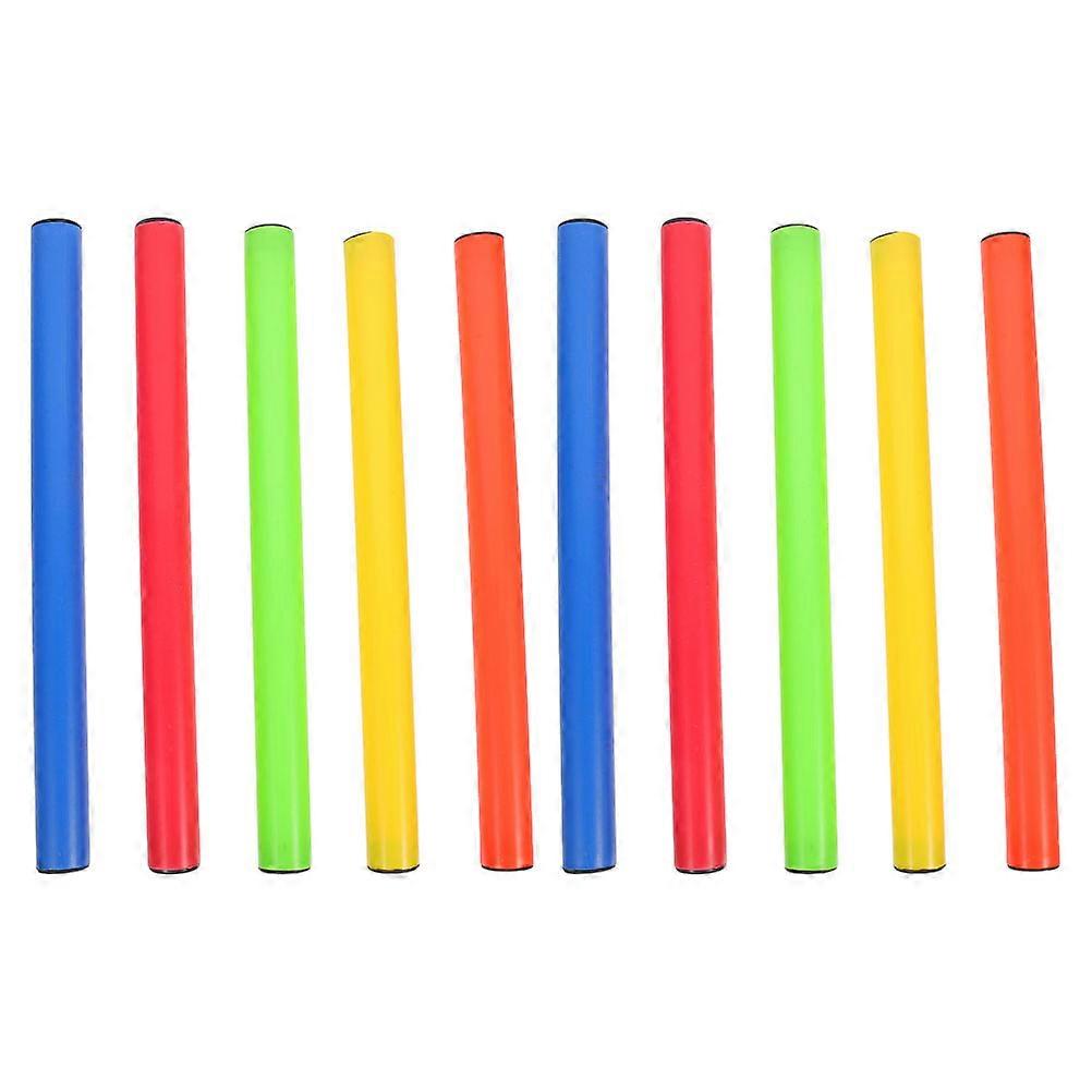 Relay Plastic Race Sticks for Running Competitions 10Pcs