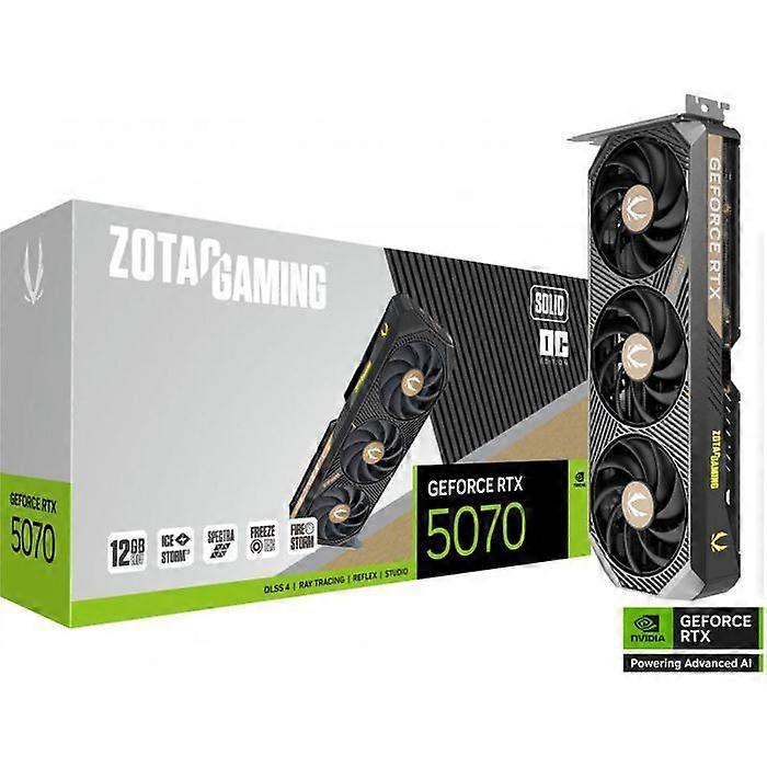 ZOTAC - Gaming-grafikkort - GeForce RTX 5070 - Solid OC - 12 GB