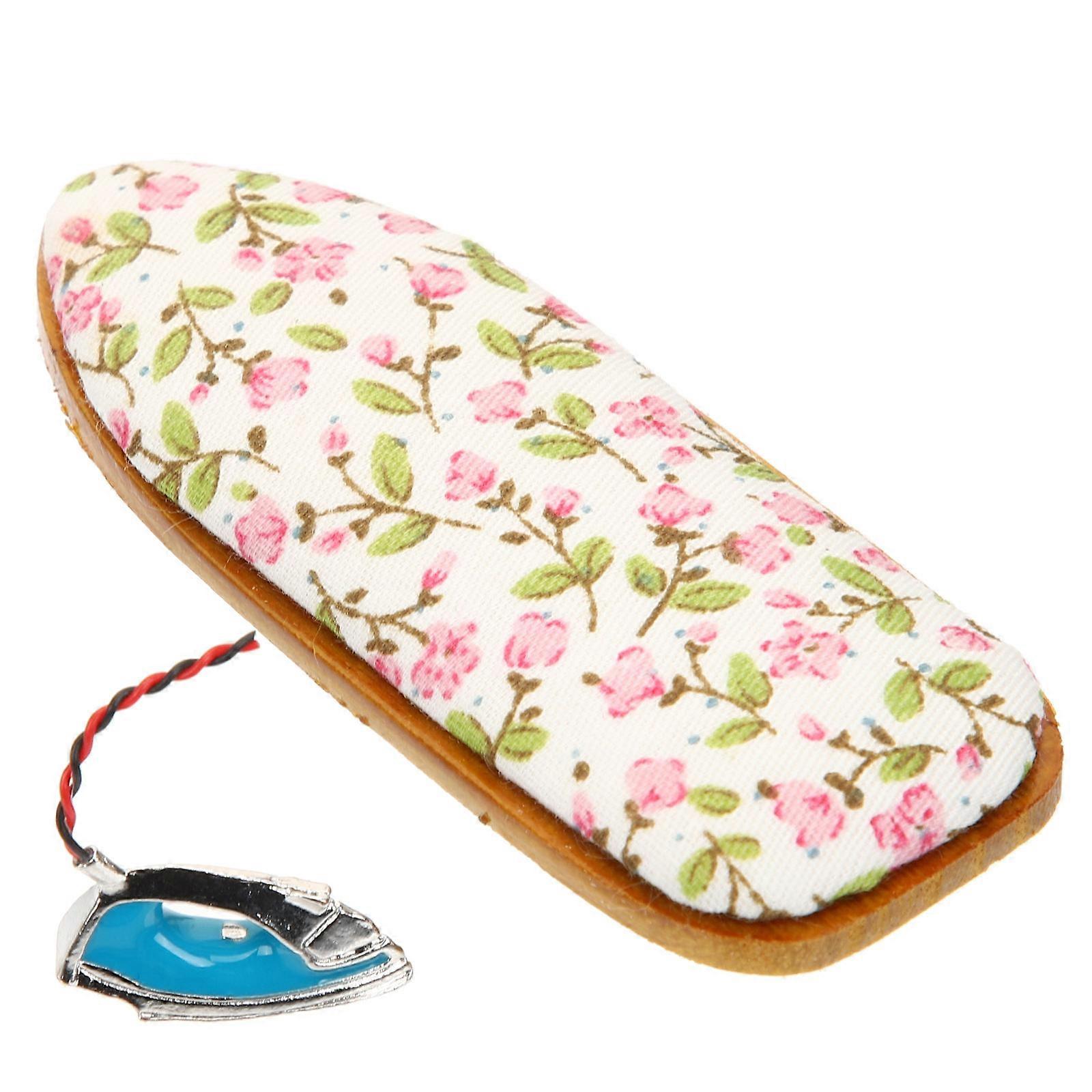 Miniature Iron Mini Ironing Board for Decor 1Set Multicolor Micro Landscape Props