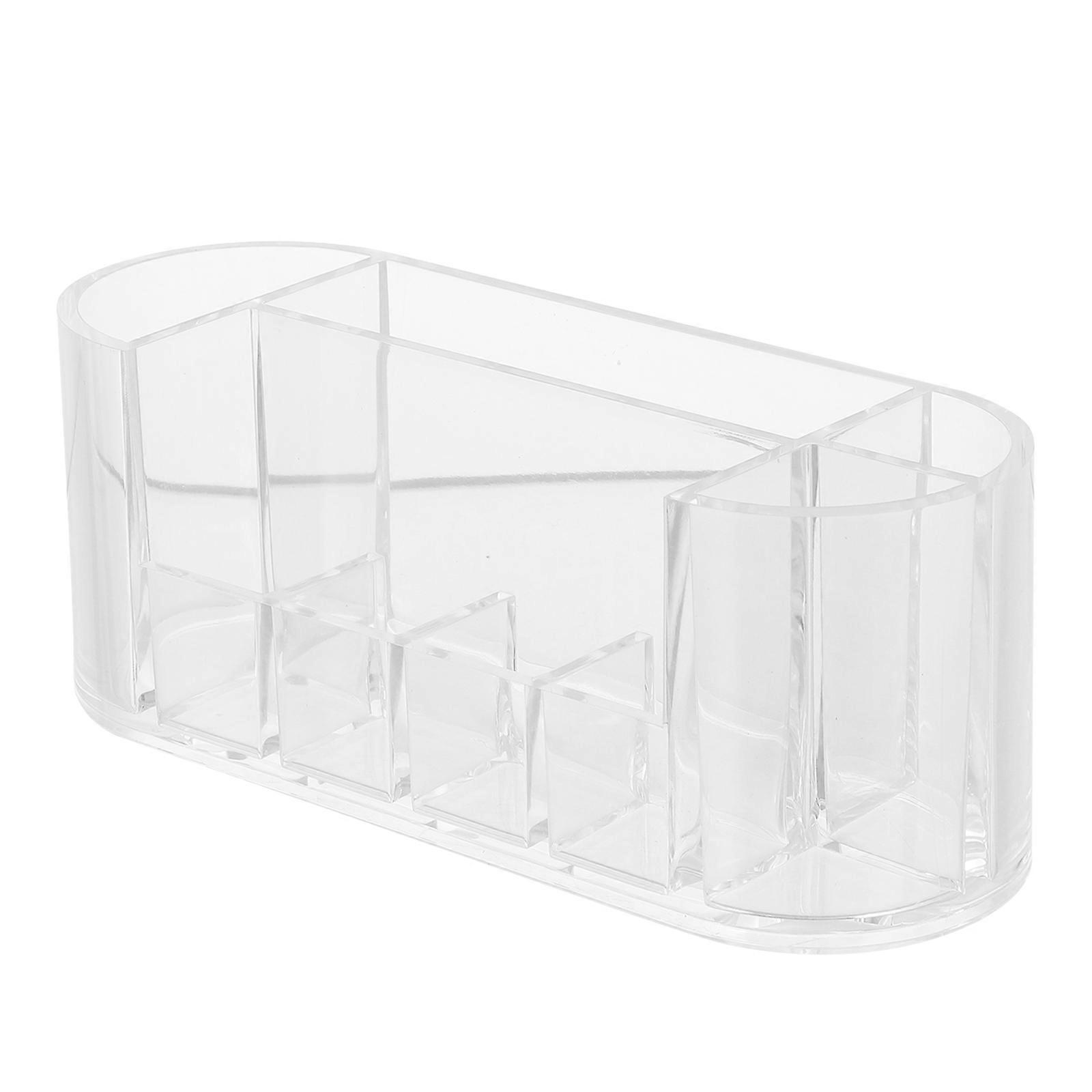 Makeup Brush Storage Rack Multiple Grids Rack for Storage 1Pcs Clear Organizer