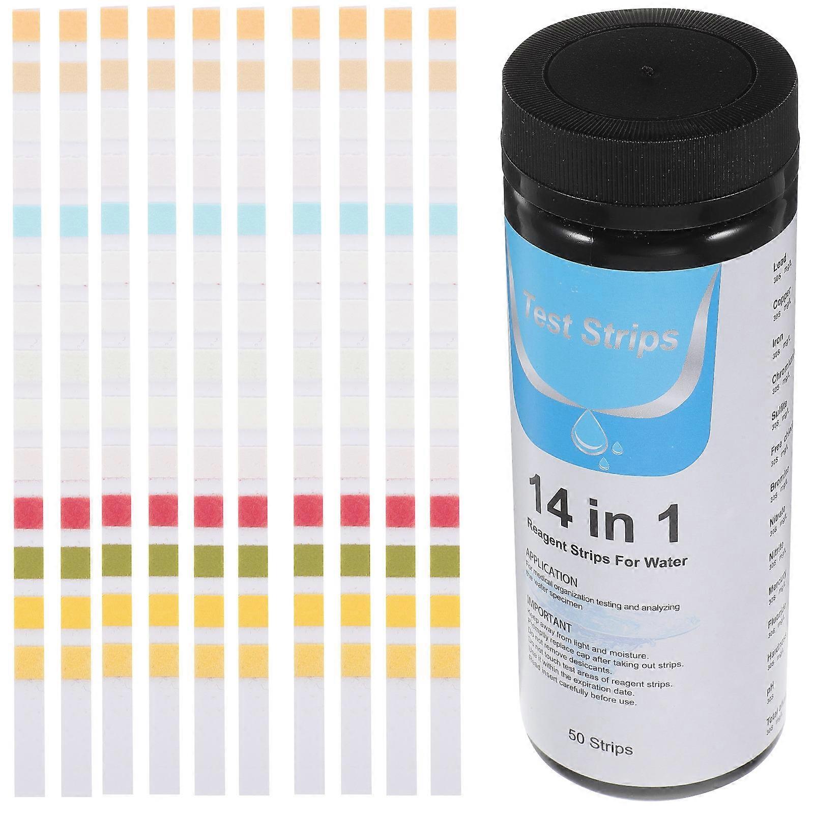 Water Quality Test Strips 14 in 1 for Pool Testing 200Pcs Convenient Use