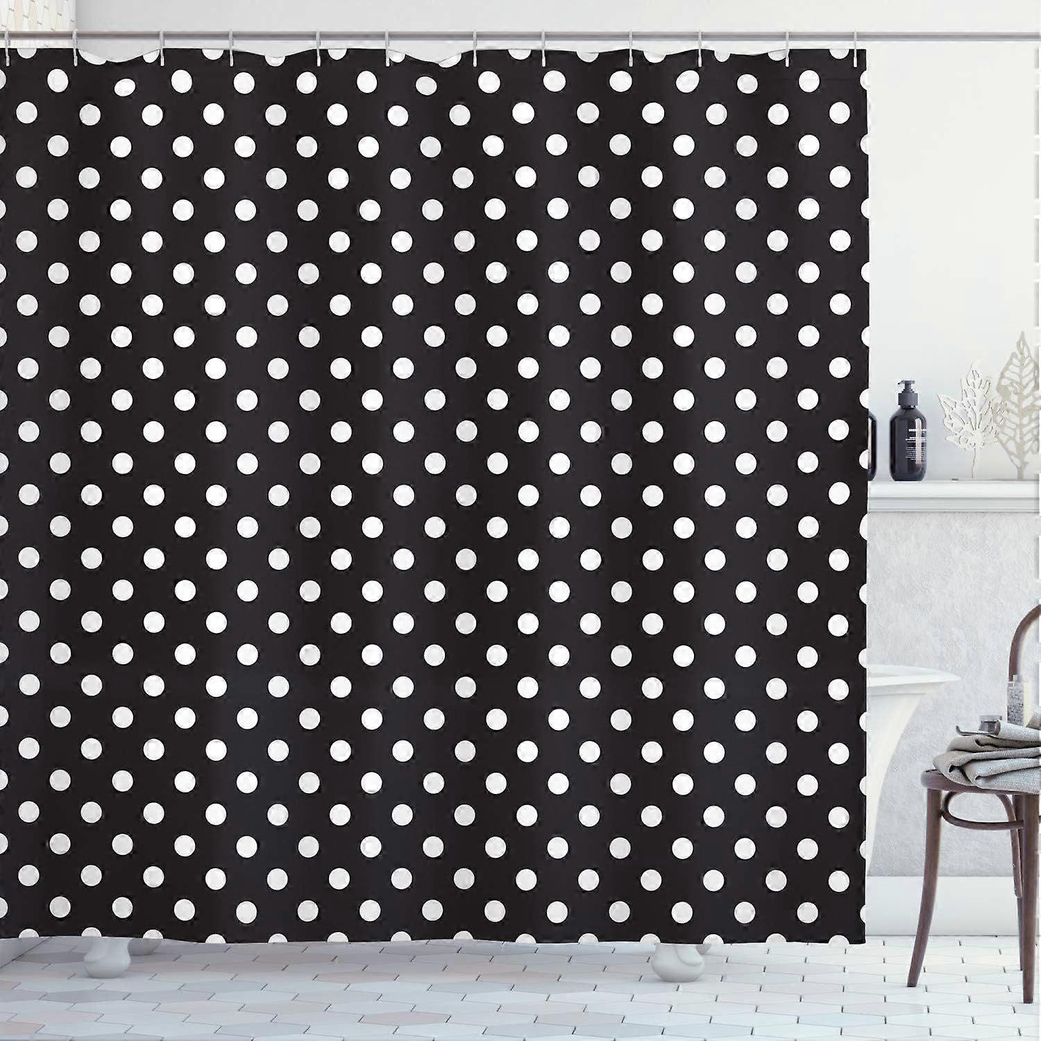 Rideau de douche imperméable avec crochets, style 3621