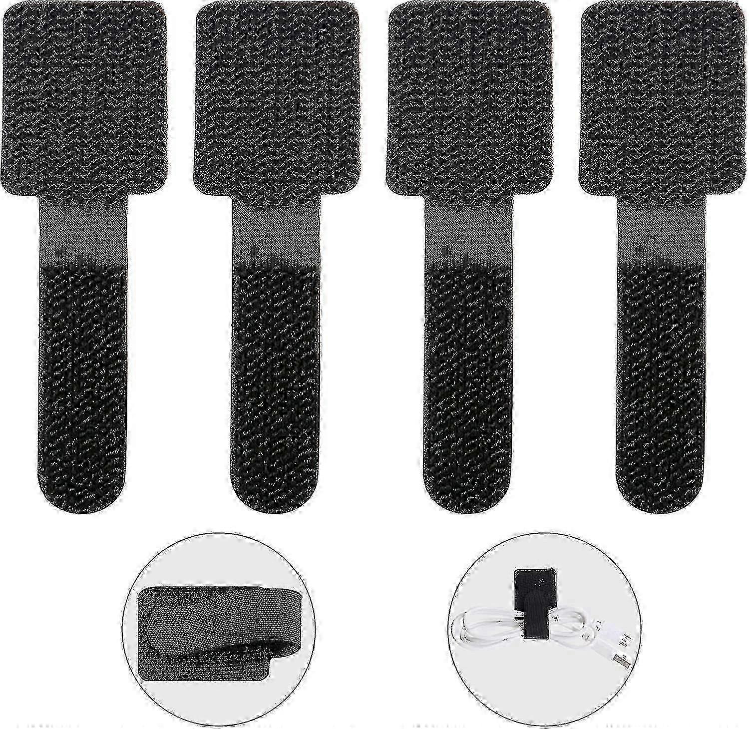 Reusable Cable Ties, 30 Pcs Qucyycable Straps, Adjustable Straps Hook And Loop 26s