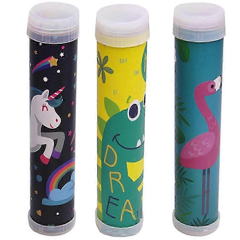 Diy Kaleidoscope Kit Friends Plastic Children's Activities Assembling 3sets